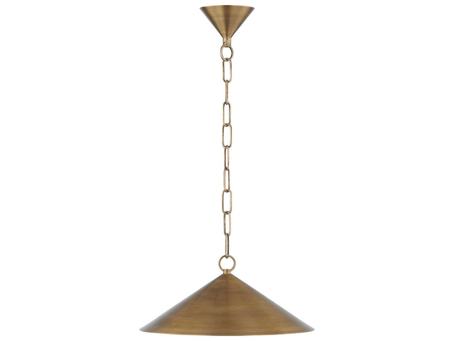 Troy Lighting Midvale 1-Light Patina Brass Pendant