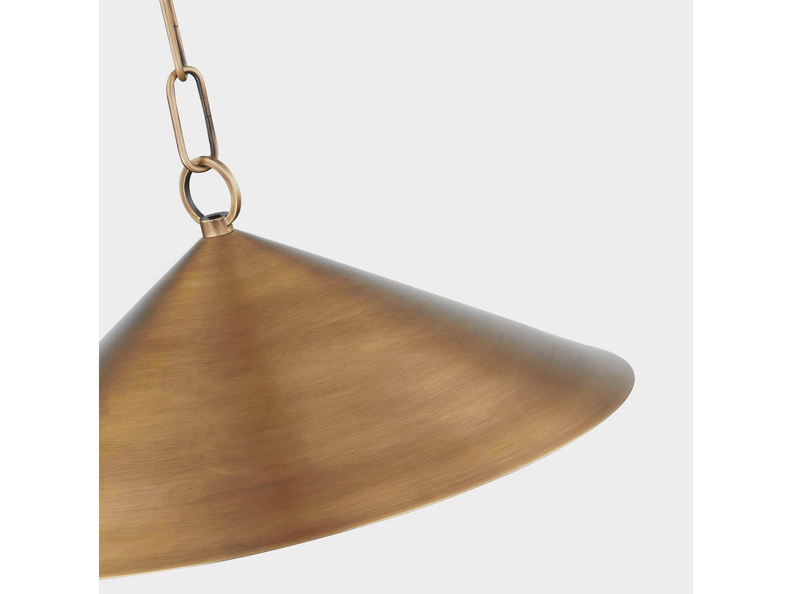 Troy Lighting Midvale 1-Light Patina Brass Pendant