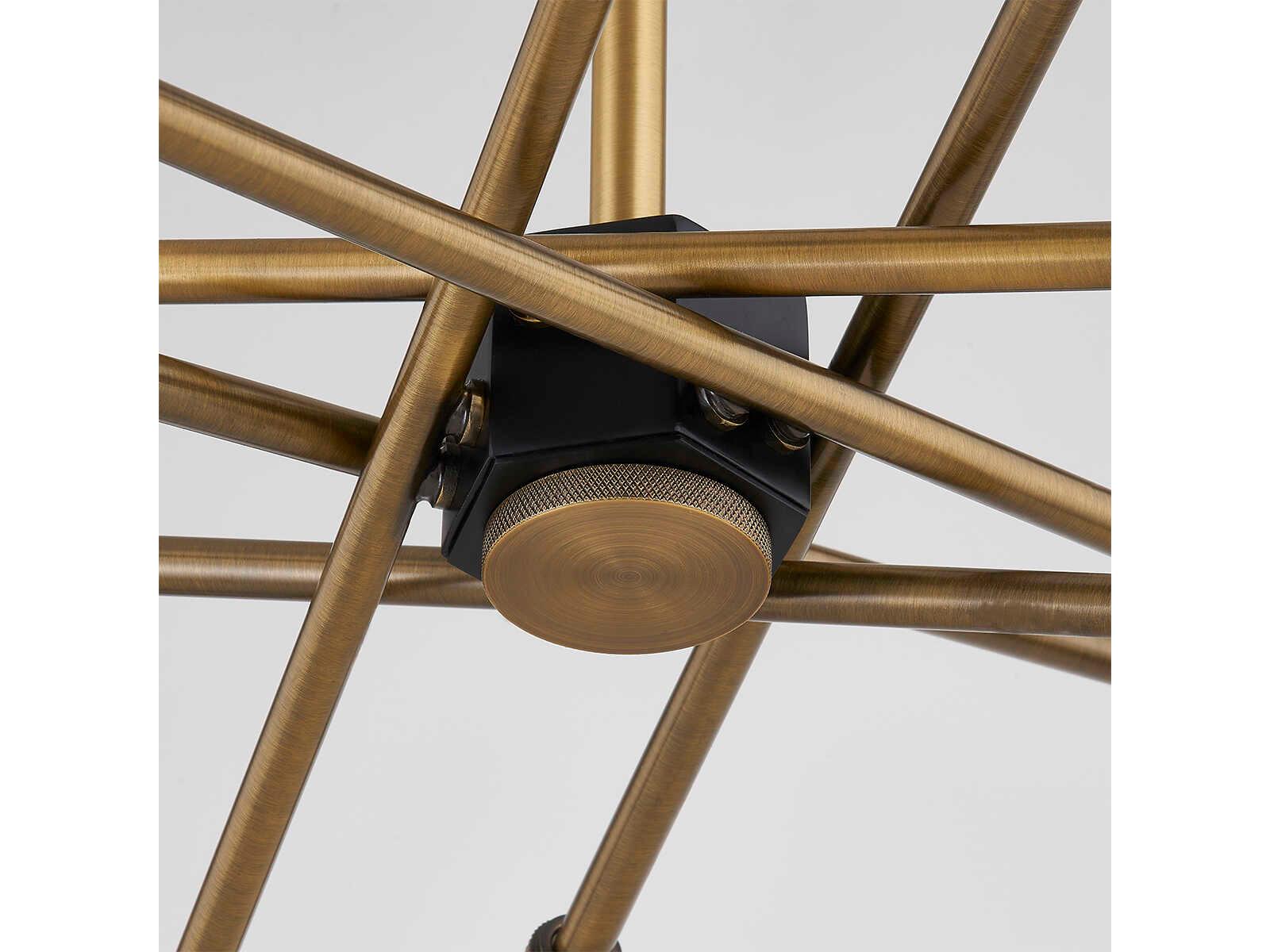 Troy Lighting Chino 6-Light Patina Brass Sputnik Chandelier