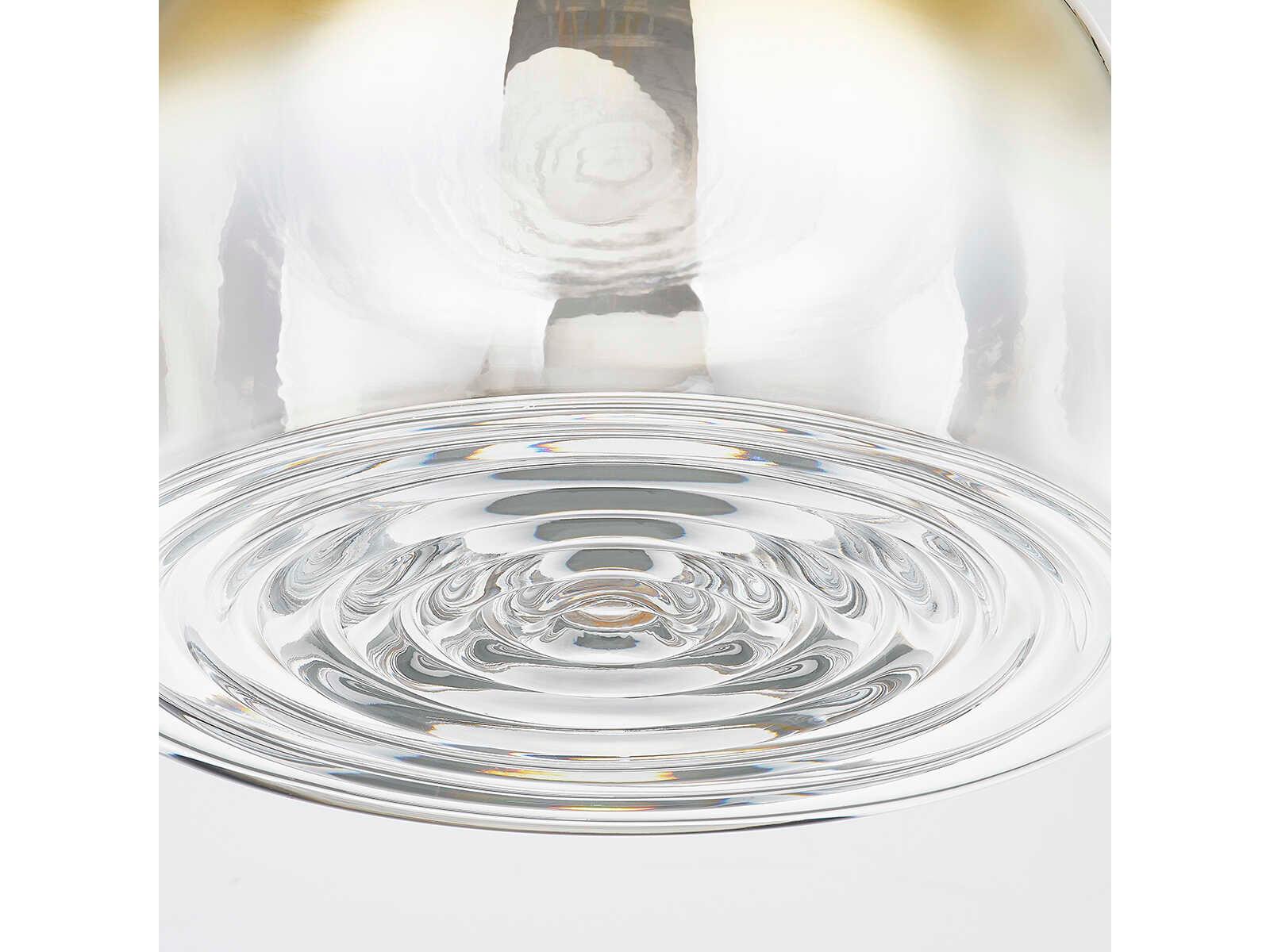 Troy Lighting Beryl 1-Light Patina Brass Glass Mini Pendant