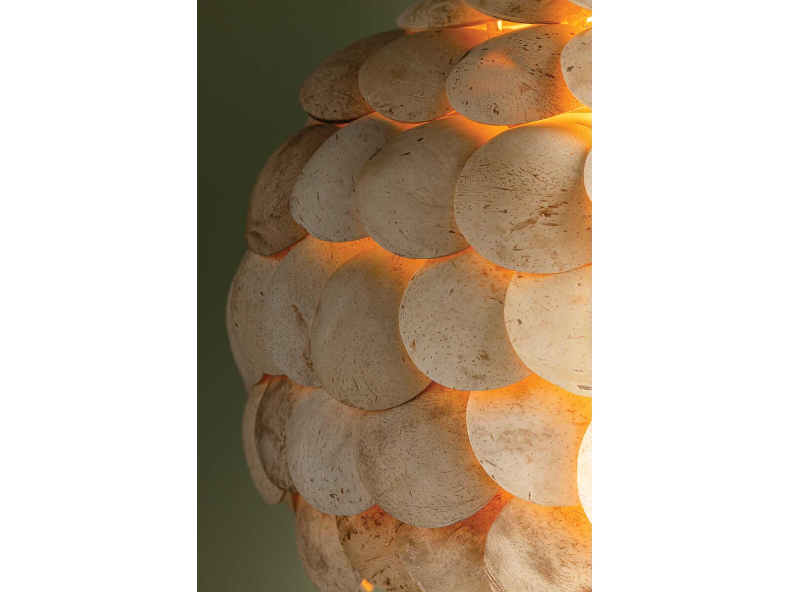 Troy Lighting Edric 1-Light Vintage Gold Leaf Pendant