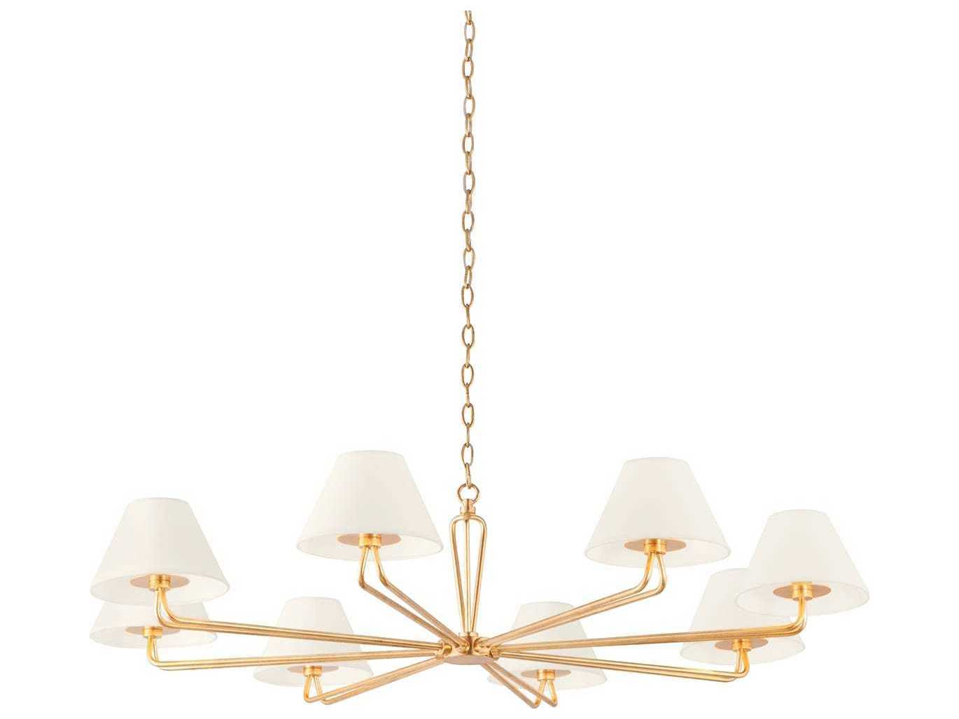 Troy Lighting Ozias 8-Light Gold Candelabra Empire Chandelier