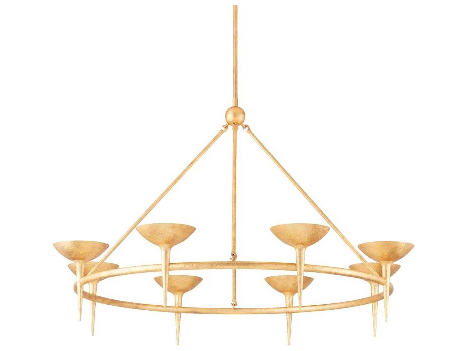 Troy Lighting Cecilia 8-Light Gold Bowl Chandelier