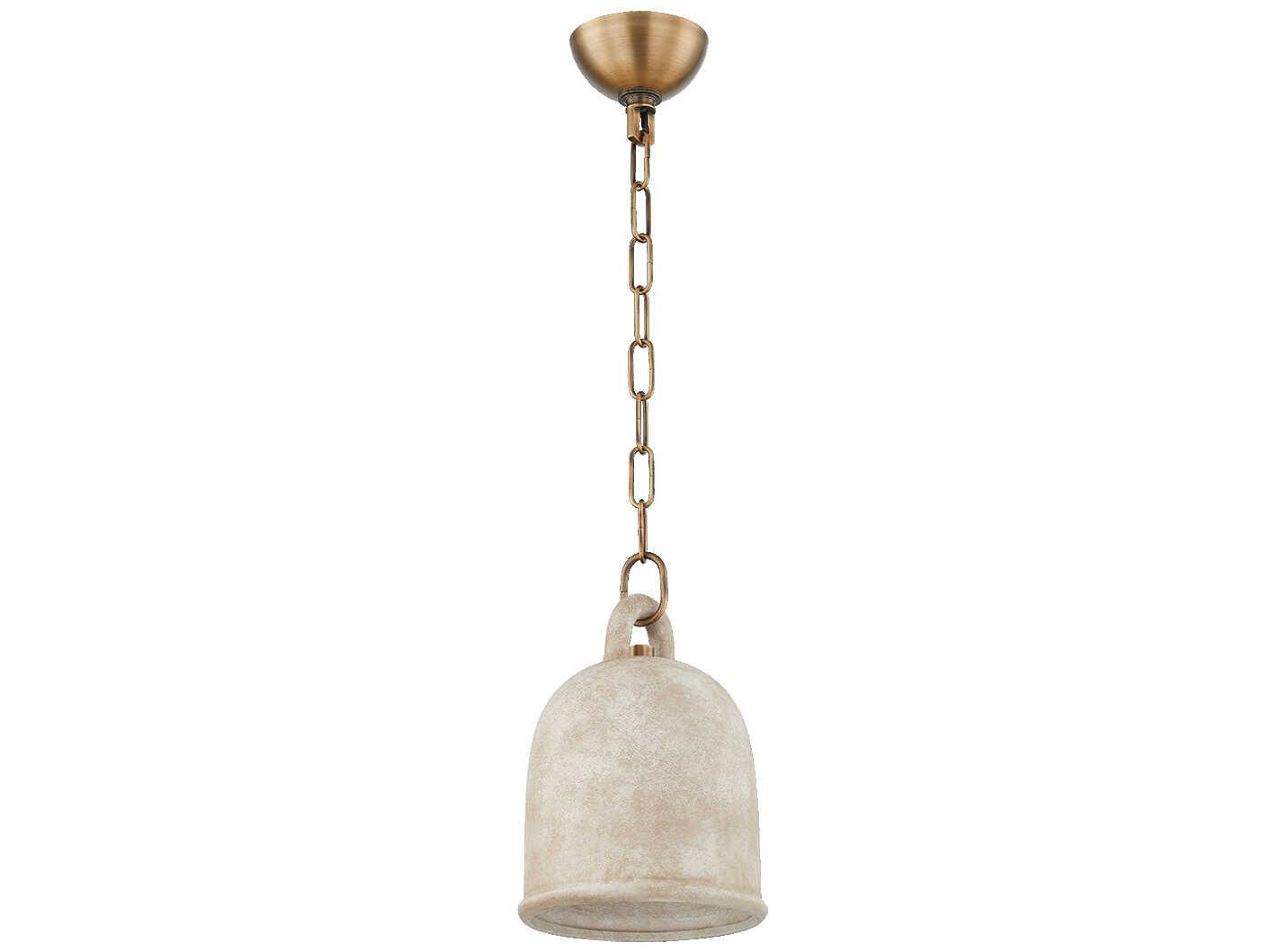 Troy Lighting Relic 1-Light Patina Brass Mini Pendant