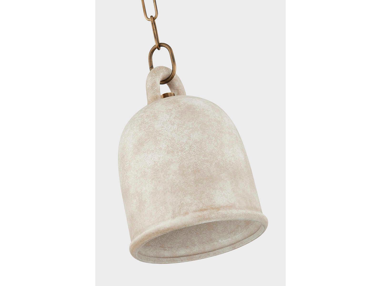 Troy Lighting Relic 1-Light Patina Brass Mini Pendant