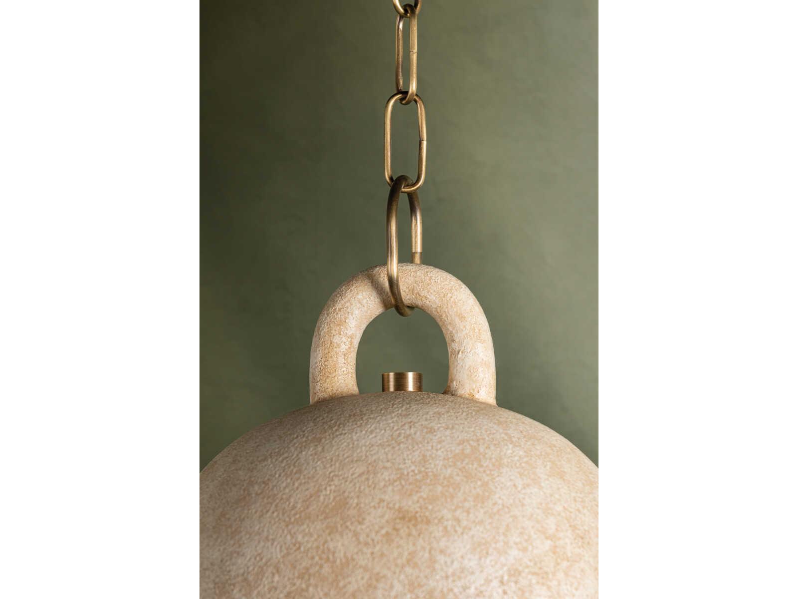 Troy Lighting Relic 1-Light Patina Brass Bell Mini Pendant