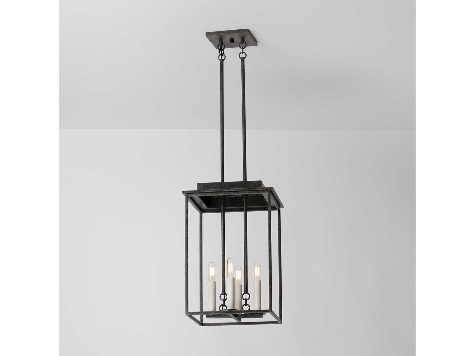 Troy Lighting Hart 4-Light French Iron Black Mini Pendant
