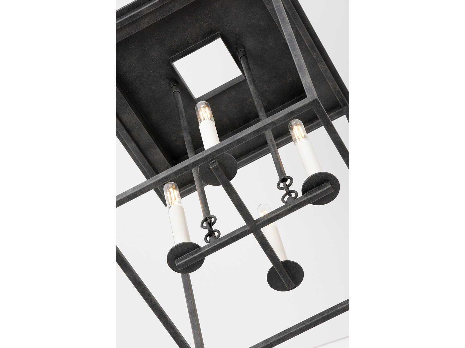 Troy Lighting Hart 4-Light French Iron Black Mini Pendant