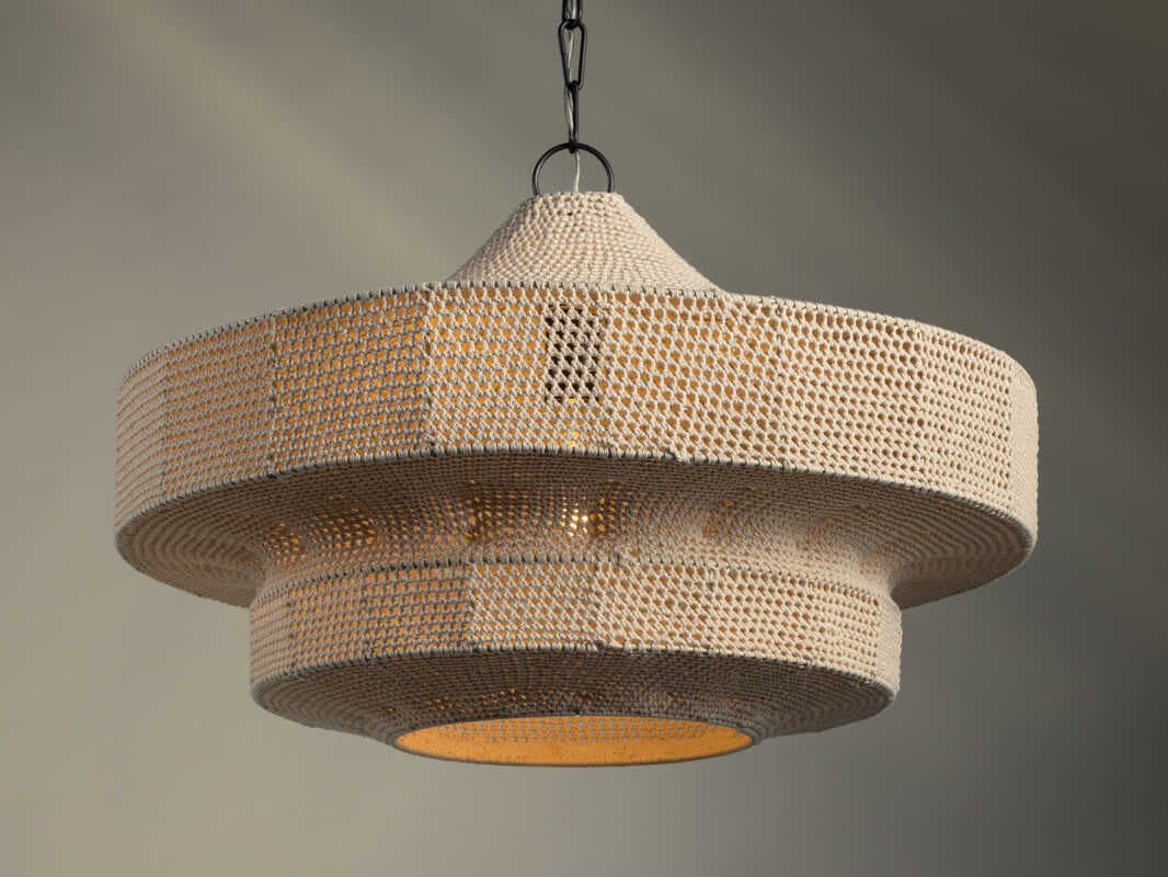 Troy Lighting Chandler Mclellan Thurso 1-Light Bronze Tiered Pendant