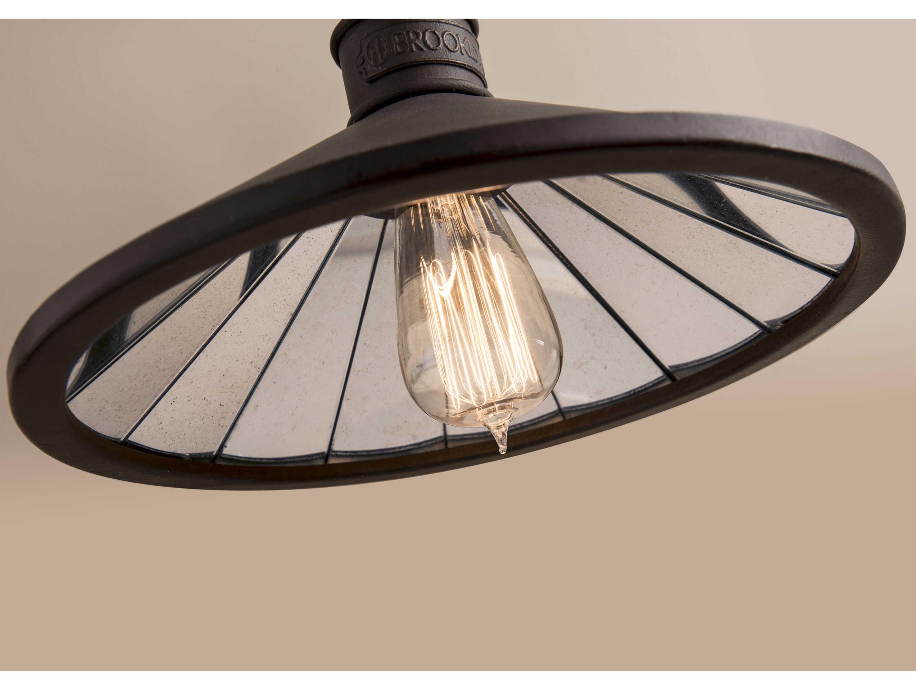 Troy Lighting Brooklyn 1-Light Bronze Mini Pendant