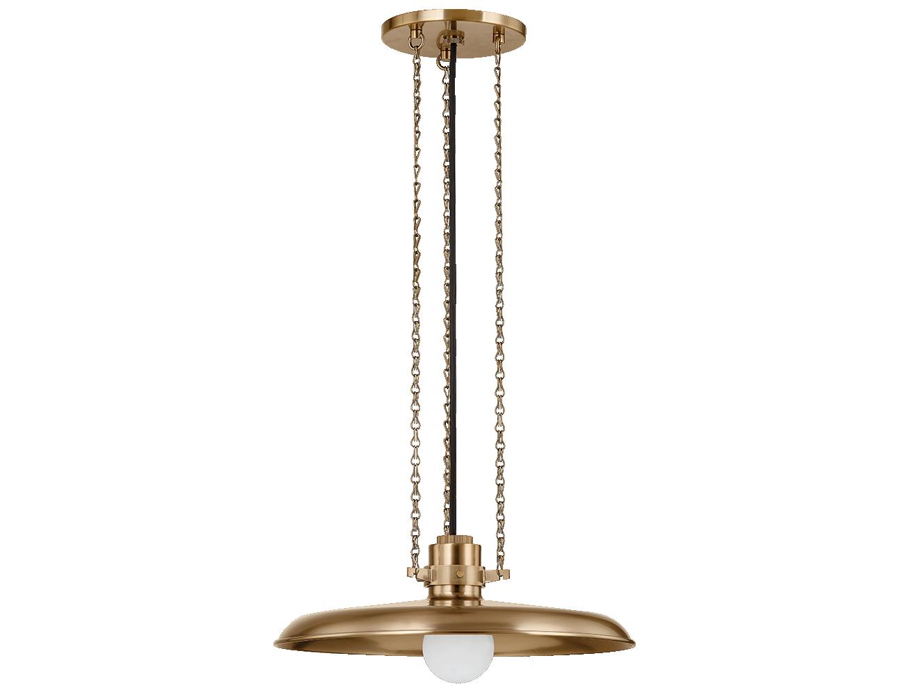 Troy Lighting Rainhill 1-Light Patina Brass Pendant