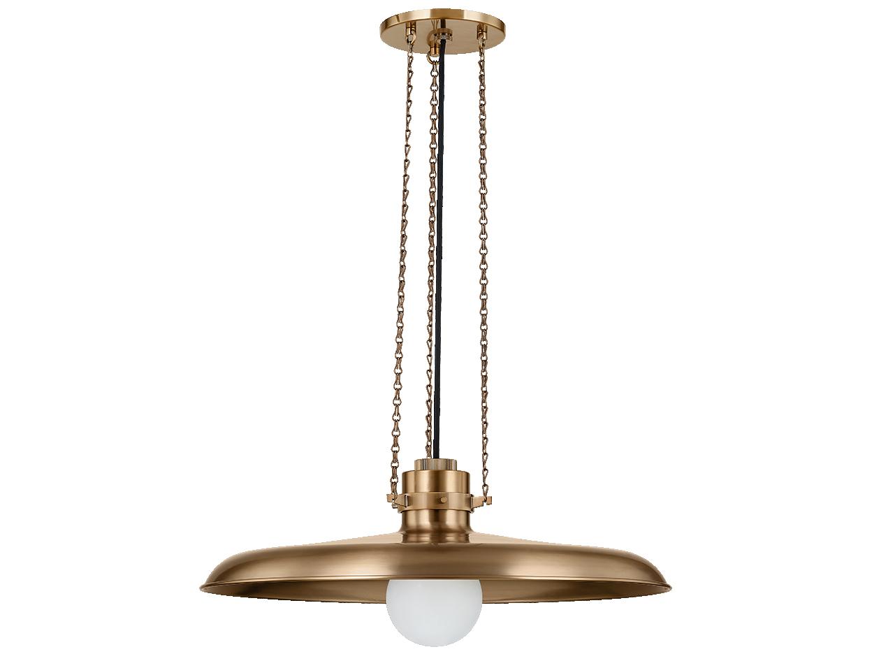 Troy Lighting Rainhill 1-Light Patina Brass Pendant