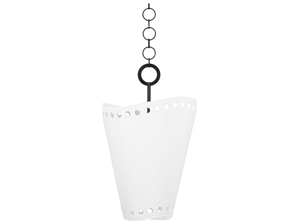 Troy Lighting Visalia 1-Light Forged Iron Black Pendant