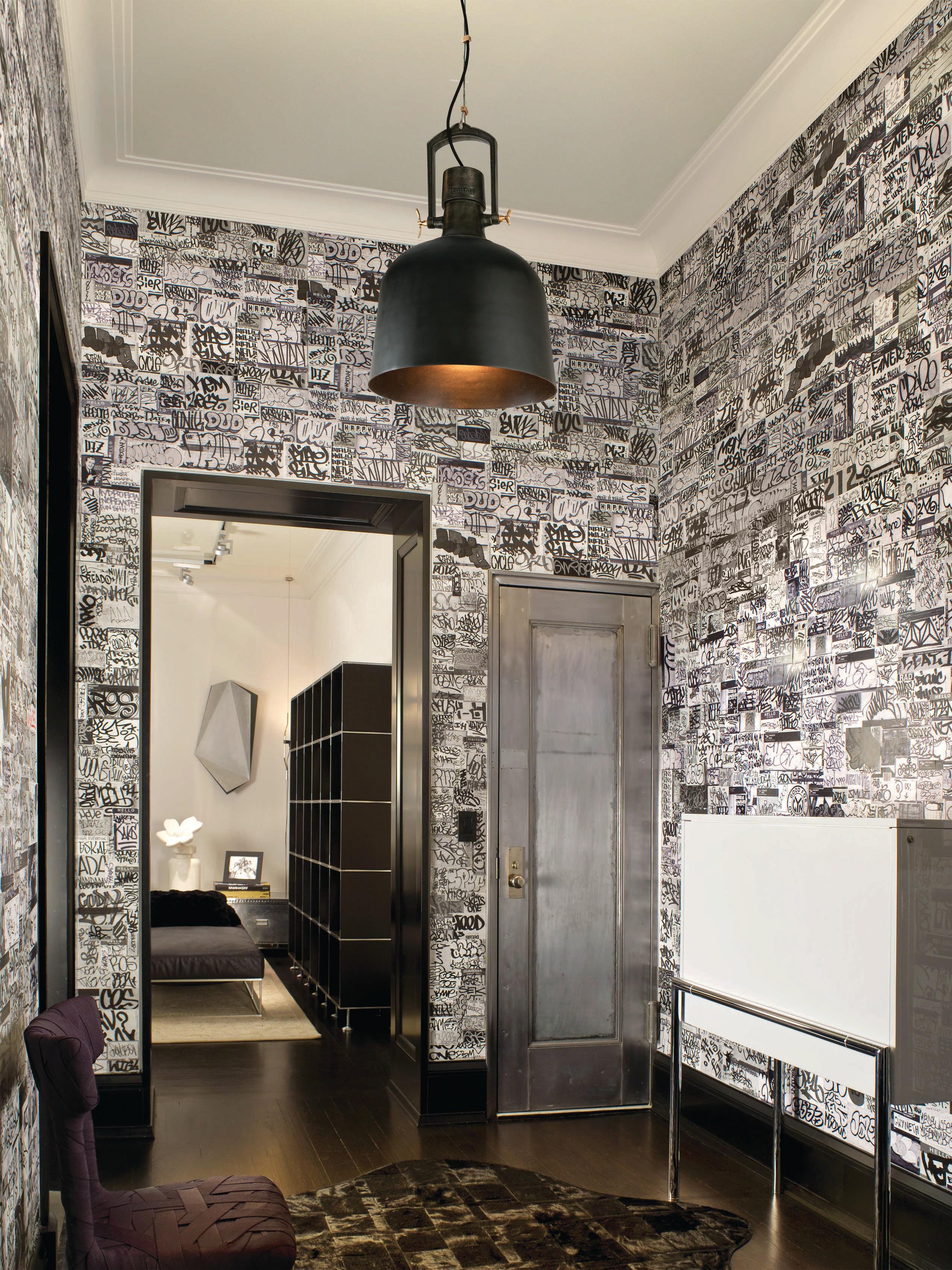 Troy Lighting Hangar 1-Light Old Silver With Aged Brass Accents Bell Mini Pendant