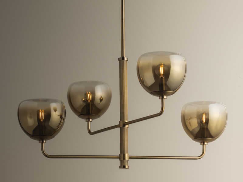 Troy Lighting August 4-Light Patina Brass Chandelier