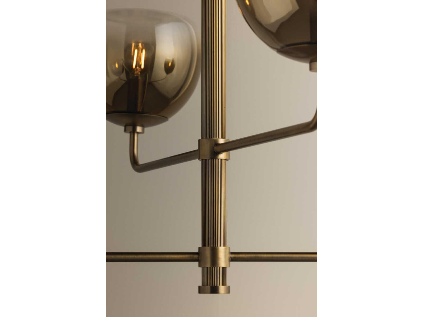 Troy Lighting August 4-Light Patina Brass Chandelier