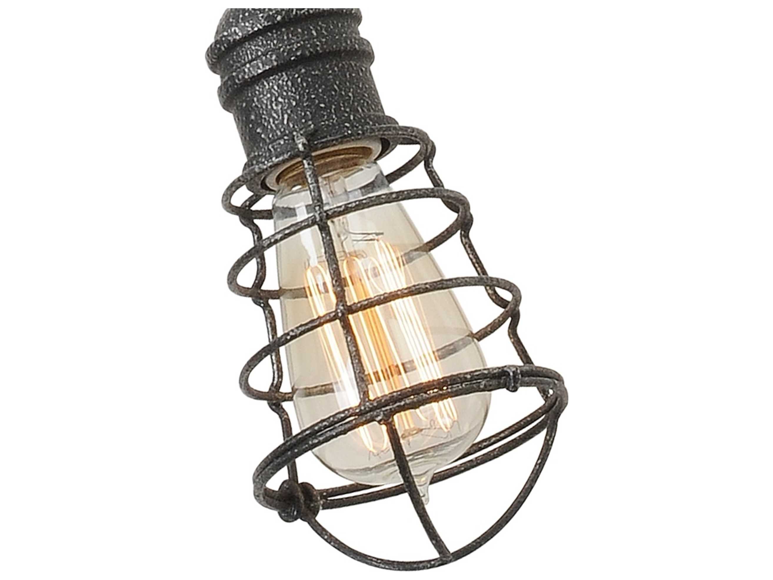 Troy Lighting Conduit 12-Light Old Silver Chandelier