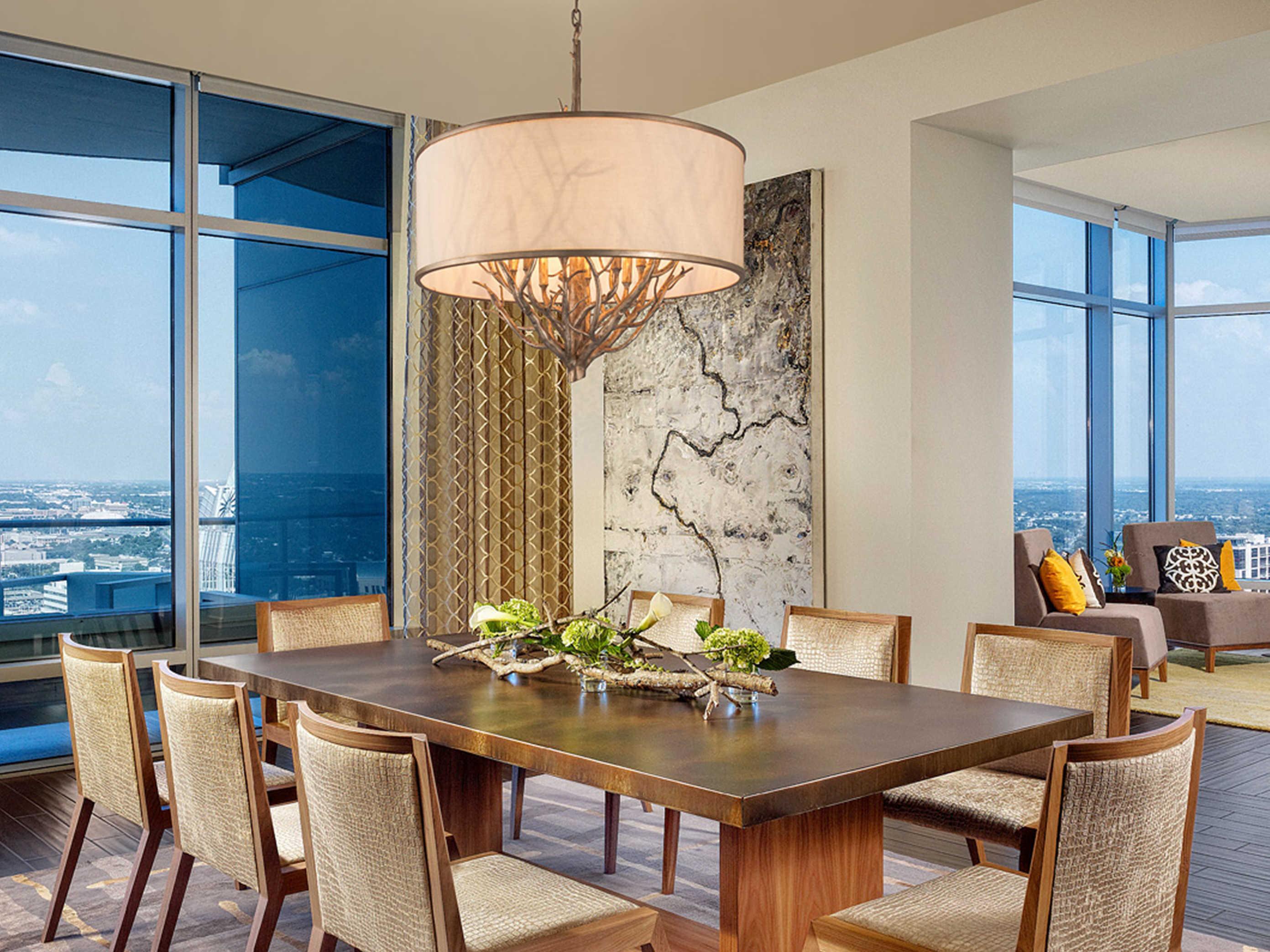 Troy Lighting Whitman 6-Light Vienna Bronze Drum Chandelier