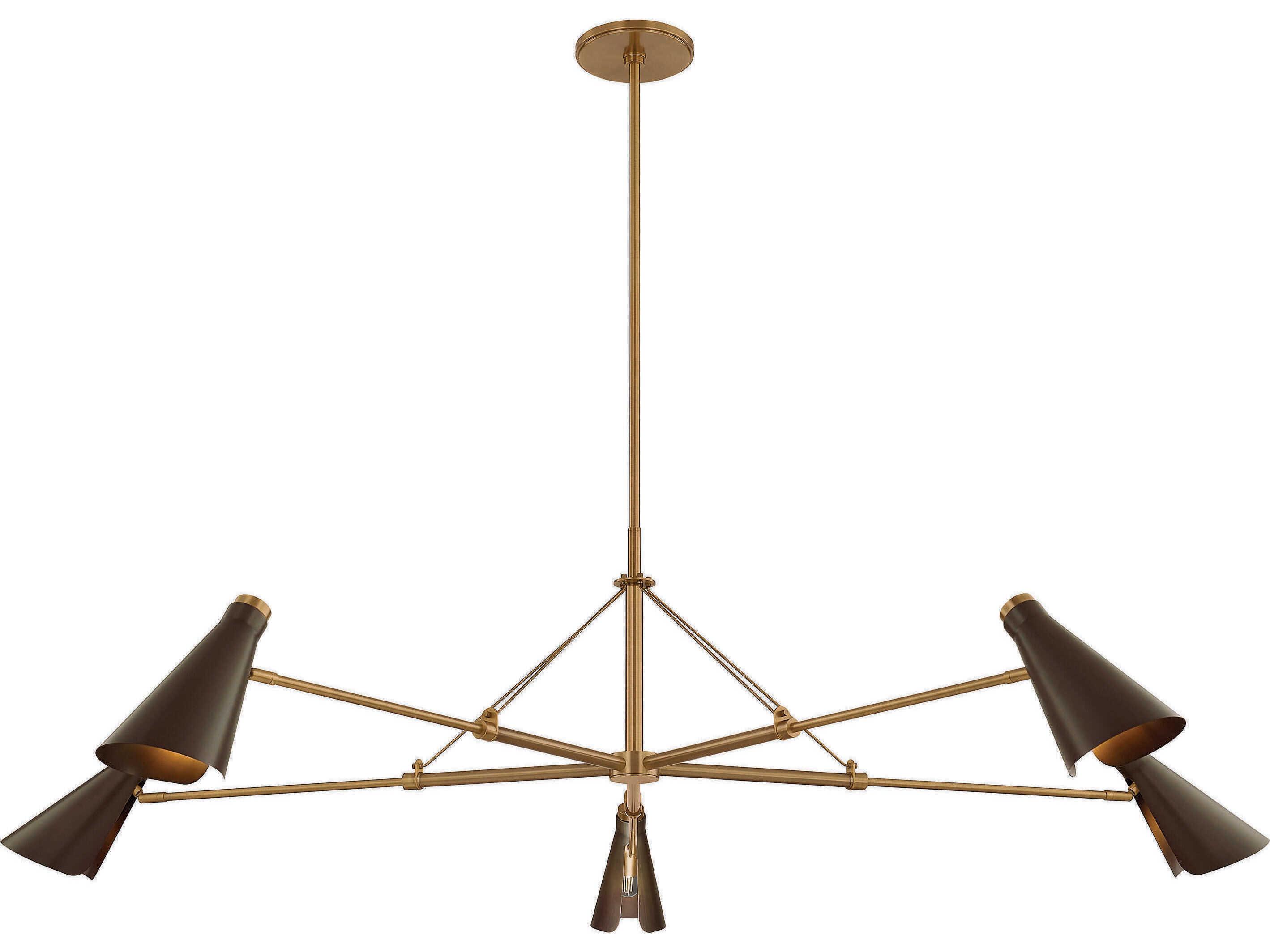 Troy Lighting Andersen 5-Light Patina Brass Bronze Chandelier