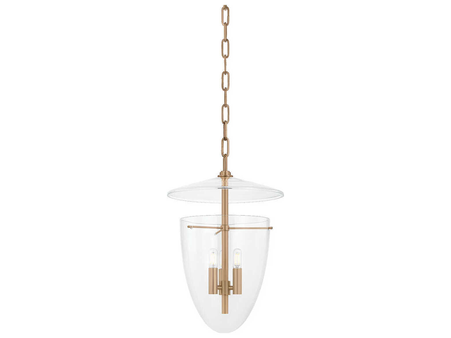 Troy Lighting Tully 3-Light Patina Brass Pendant