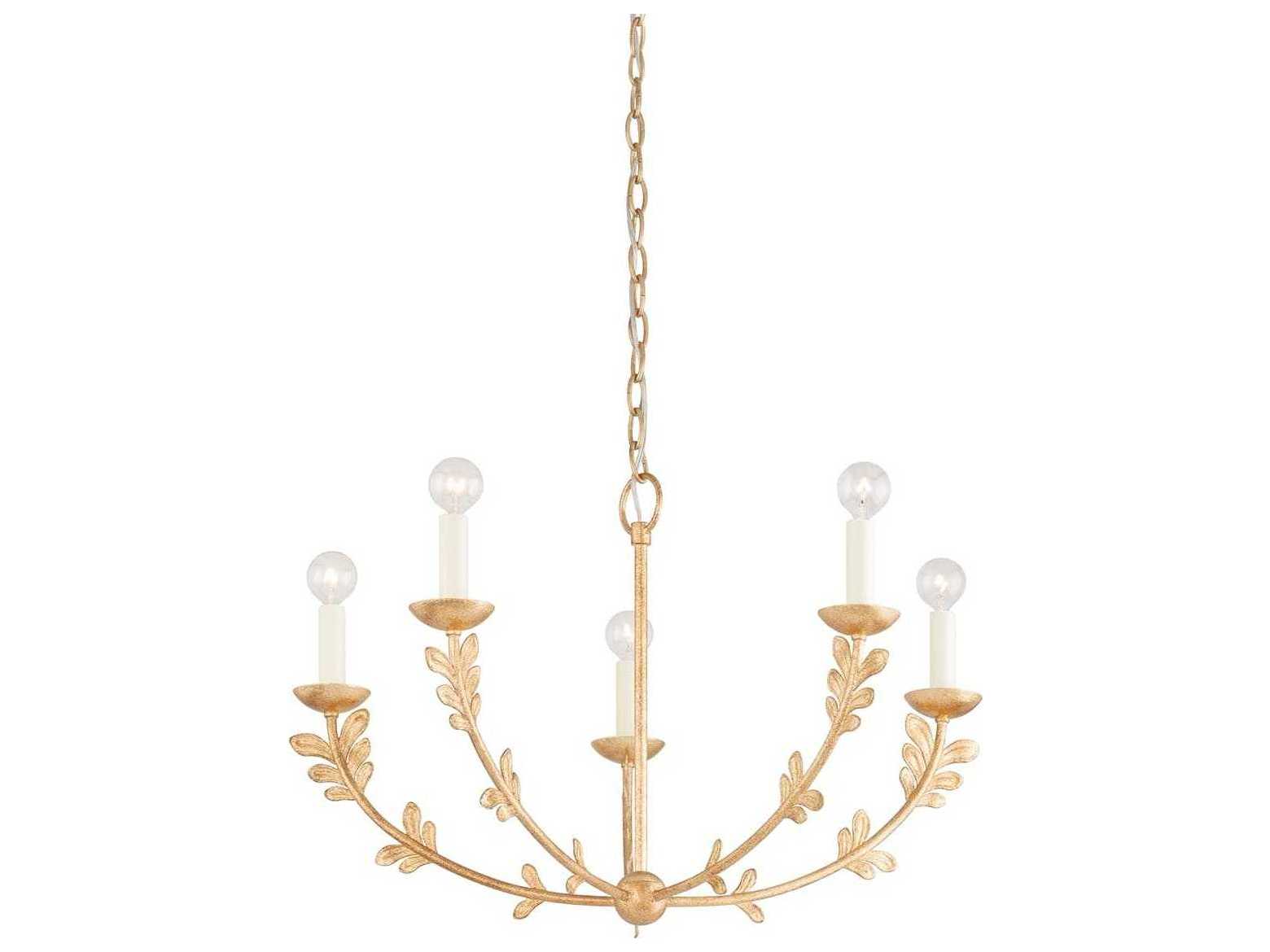 Troy Lighting Florian 5-Light Gold Candelabra Chandelier