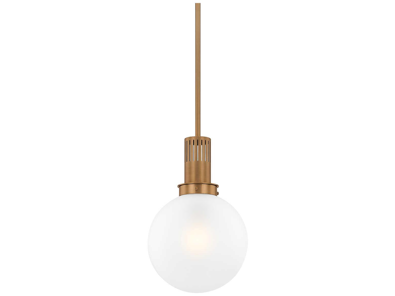 Troy Lighting Tobias 1-Light Patina Brass Globe Mini Pendant