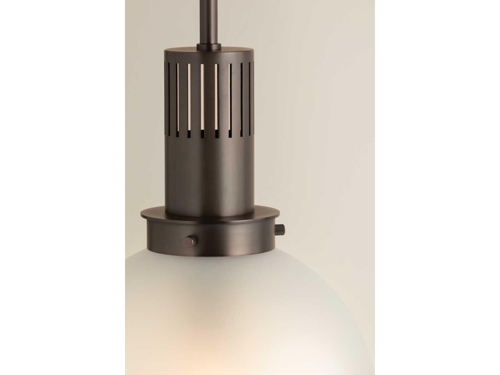 Troy Lighting Tobias 1-Light Bronze Globe Pendant