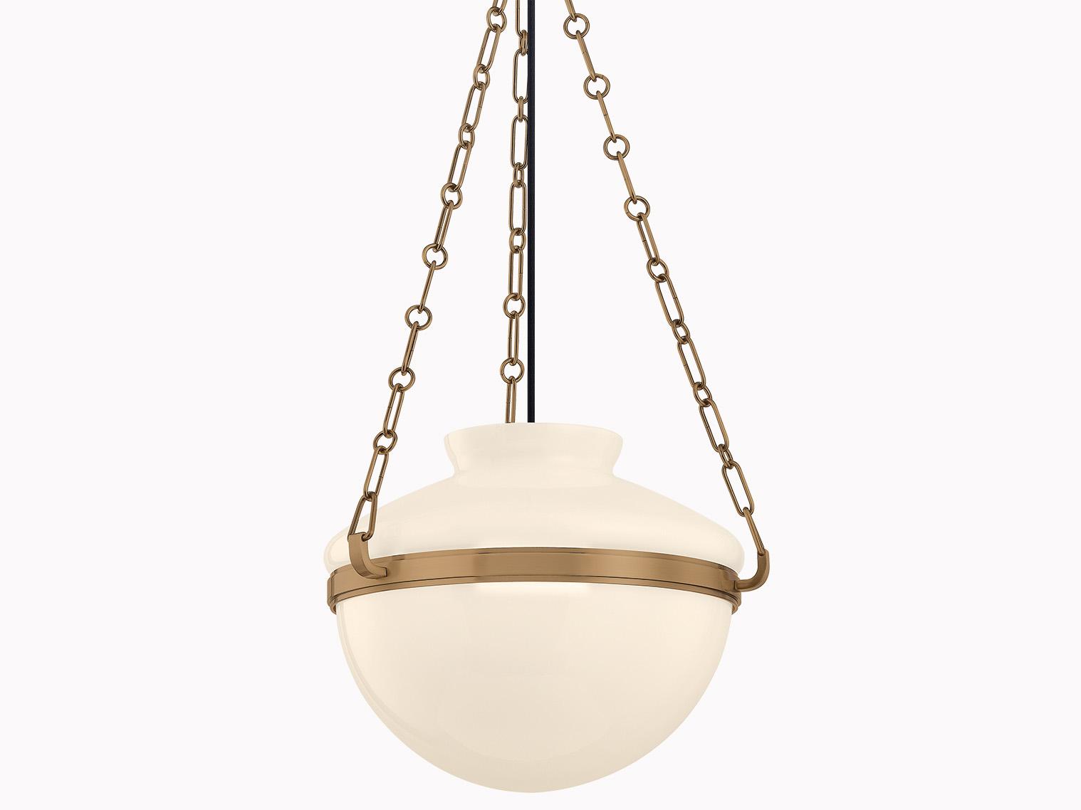 Troy Lighting Paradigm 1-Light Patina Brass Bowl Pendant