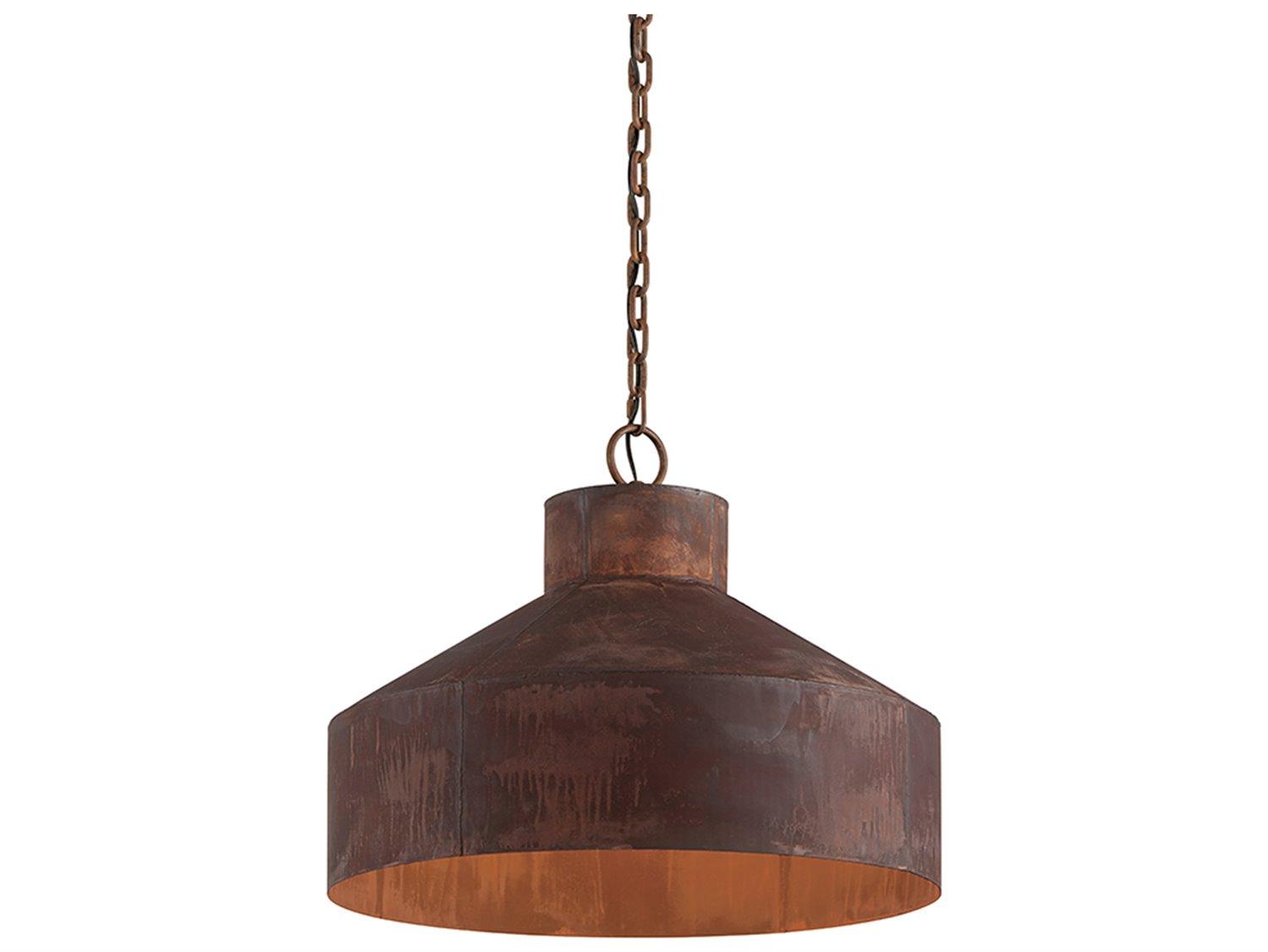 Troy Lighting Rise & Shine 4-Light Rust Patina Brown Bell Pendant