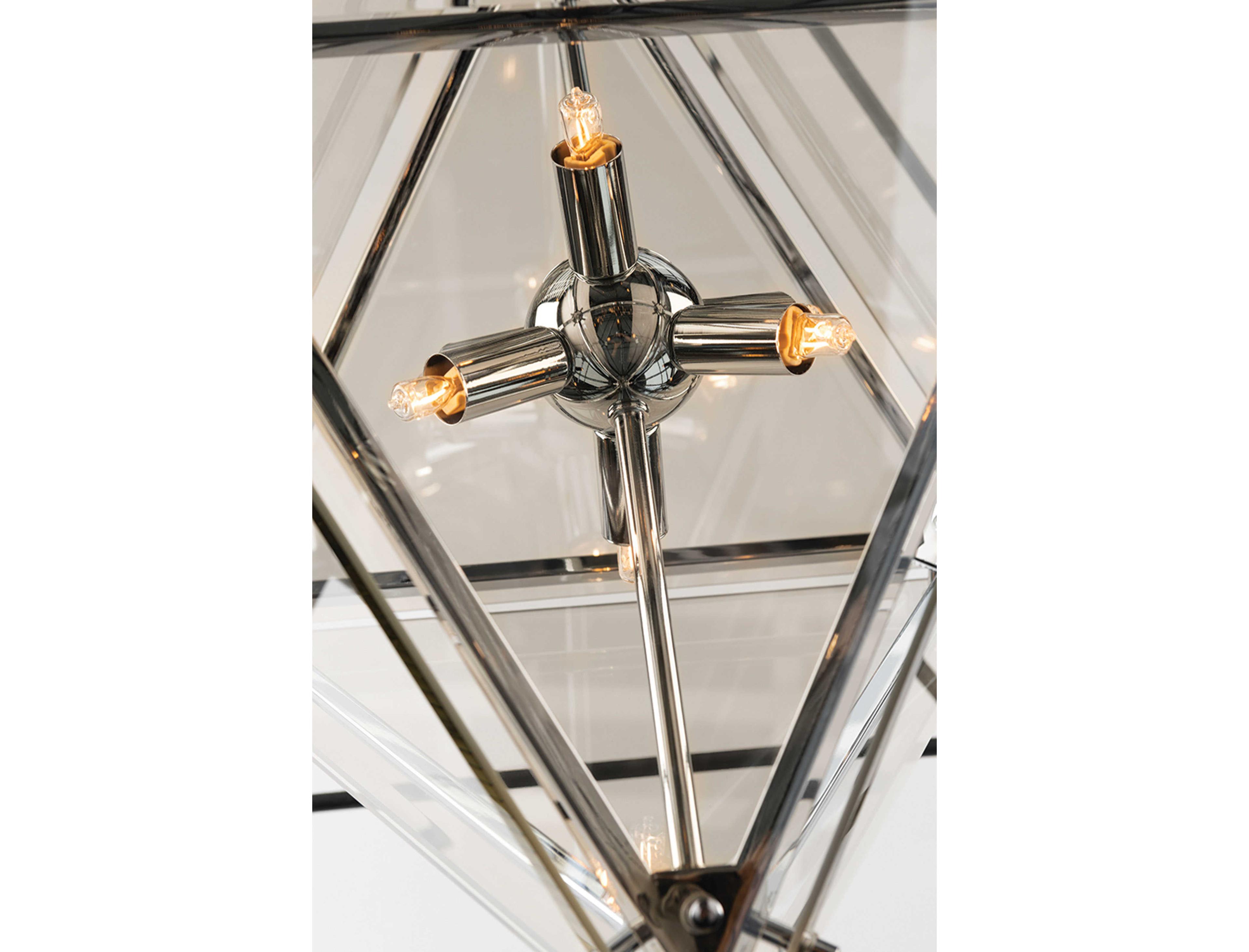 Troy Lighting Epic 4-Light Forged Iron Black Glass Pendant
