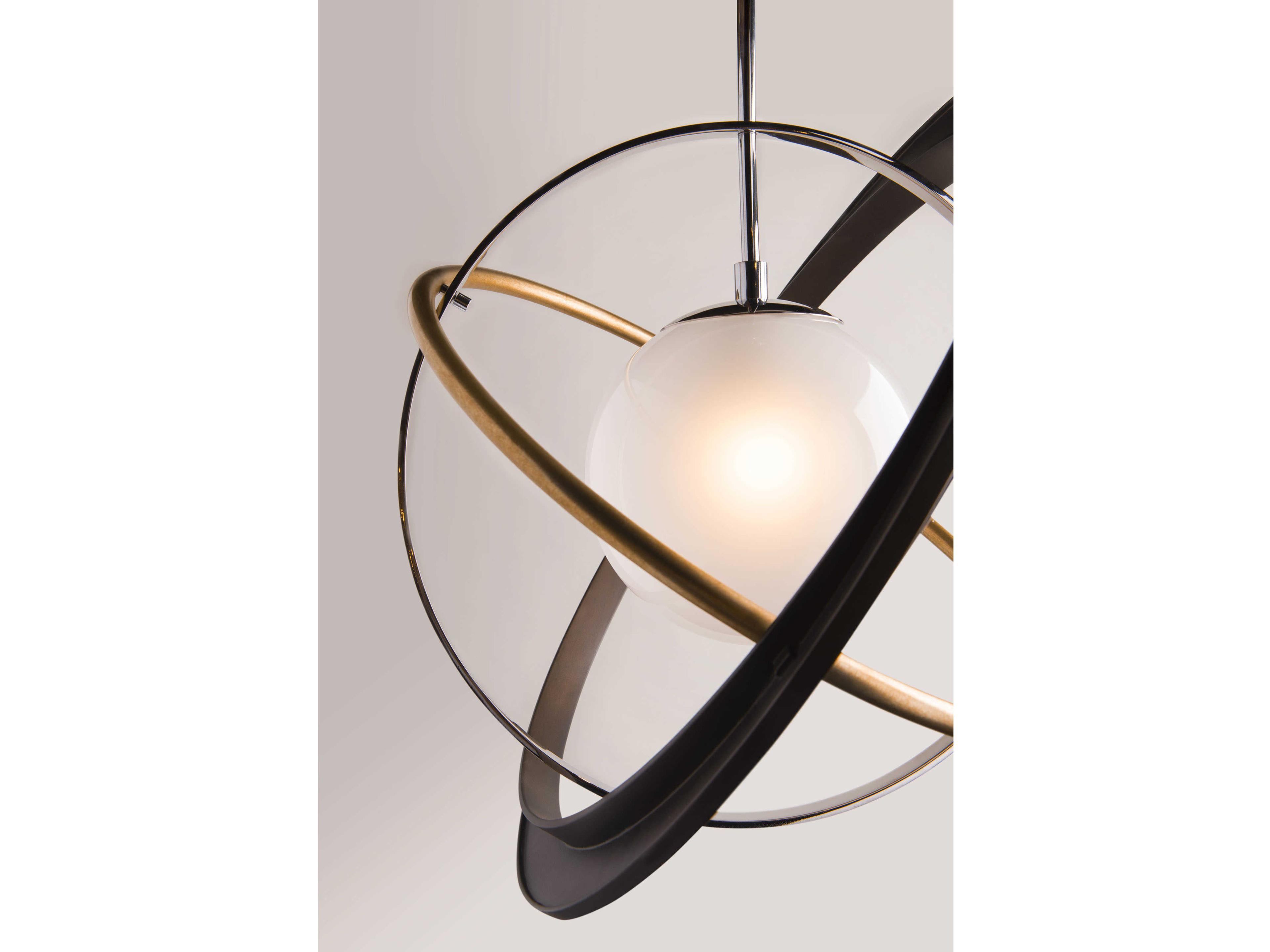 Troy Lighting Apogee 1-Light Bronze Glass LED Globe Pendant