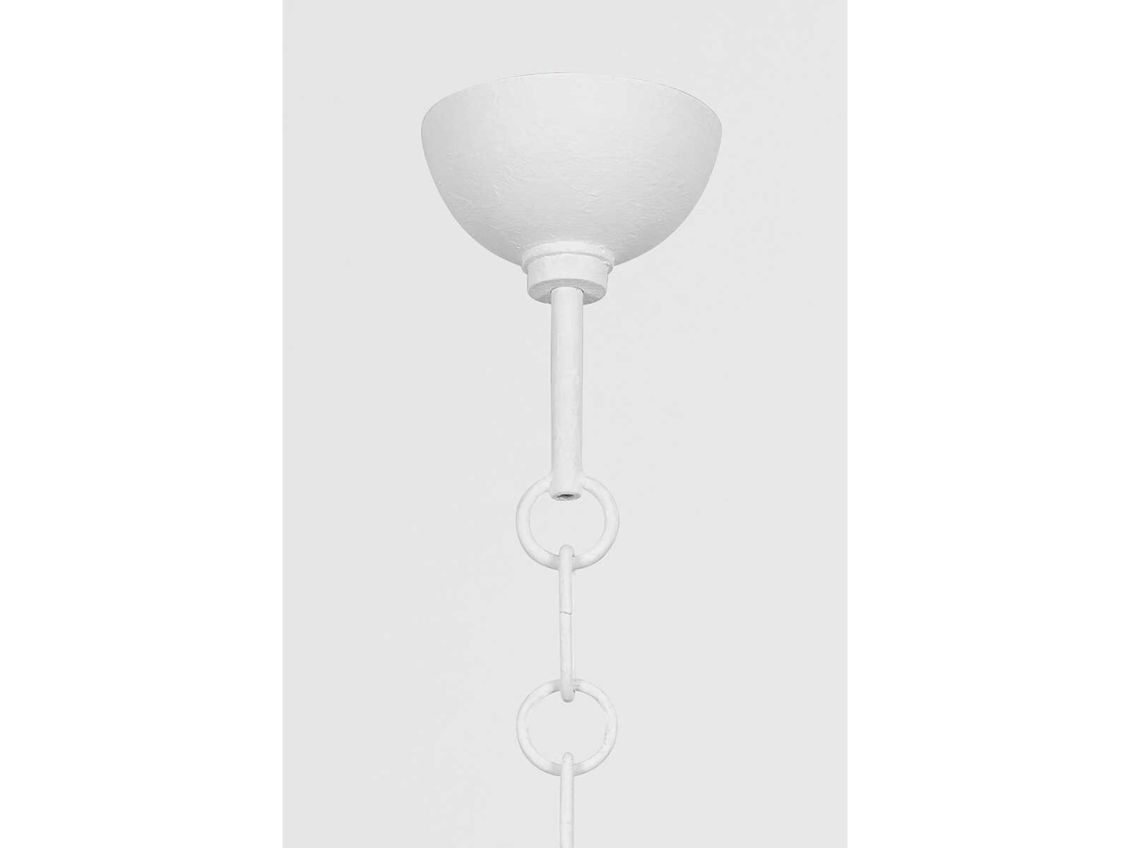 Troy Lighting Kahn 1-Light Gesso White Dome Pendant