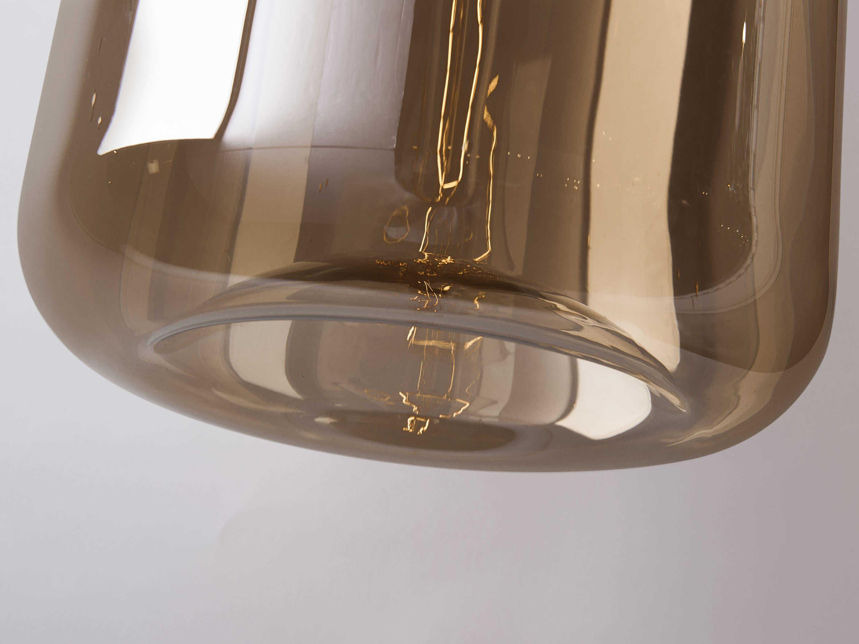 Troy Lighting District 1-Light Satin Black Glass Cylinder Mini Pendant