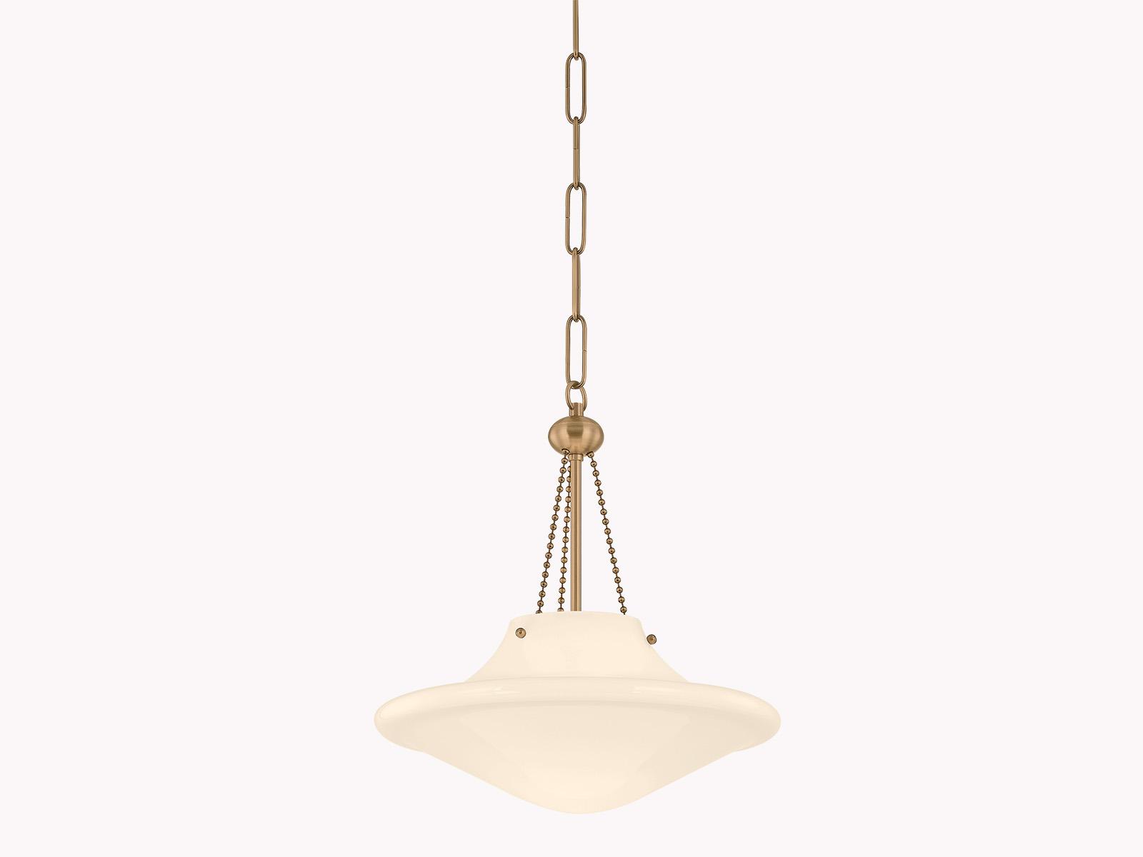 Troy Lighting Era 1-Light Patina Brass Bowl Pendant