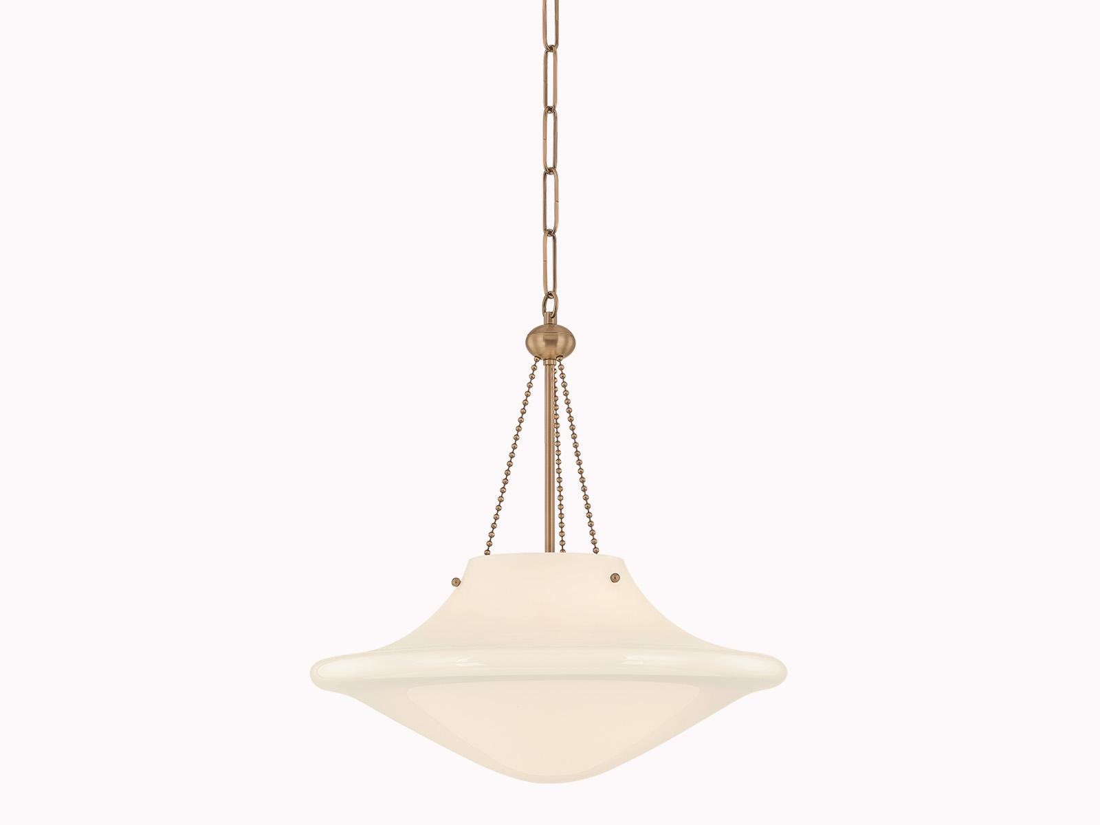 Troy Lighting Era 1-Light Patina Brass Bowl Pendant