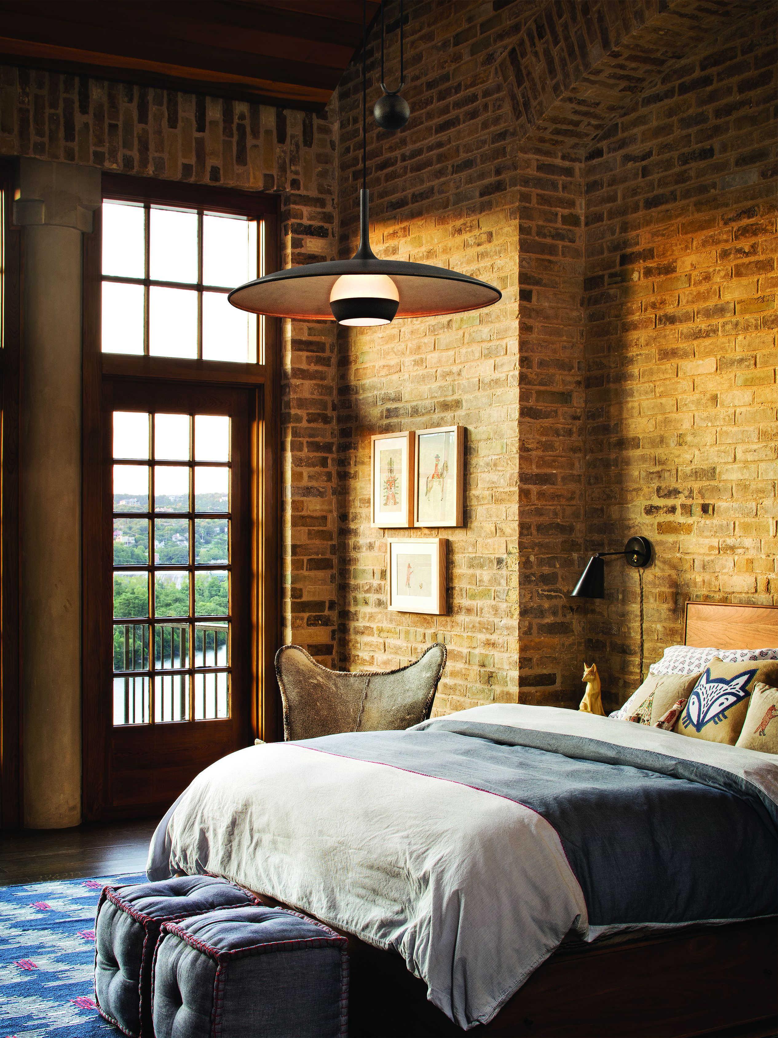 Troy Lighting Alchemy 1-Light Vintage Bronze Silver Glass LED Bell Pendant