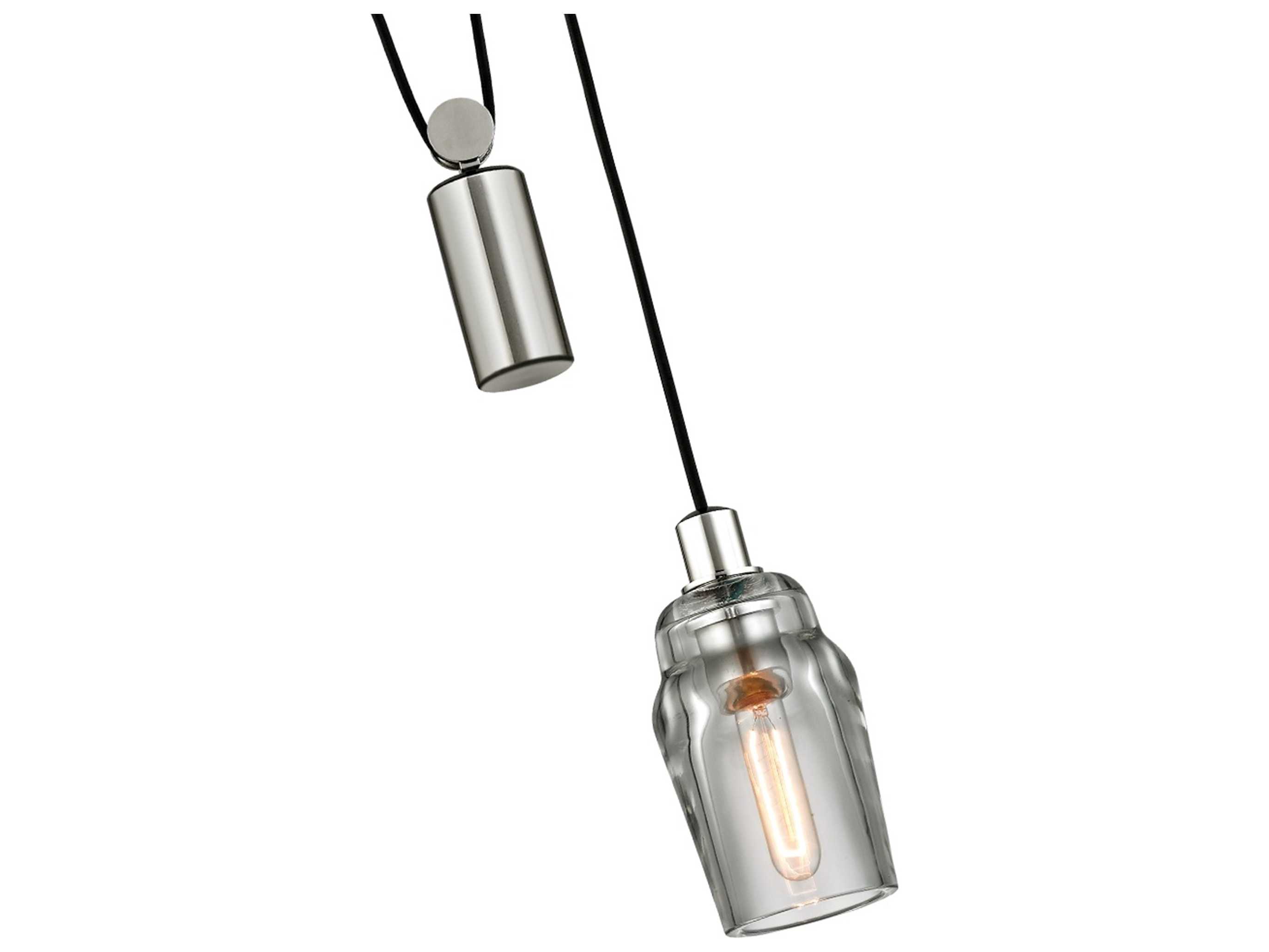 Troy Lighting Citizen 1-Light Graphite Nickel Cylinder Mini Pendant