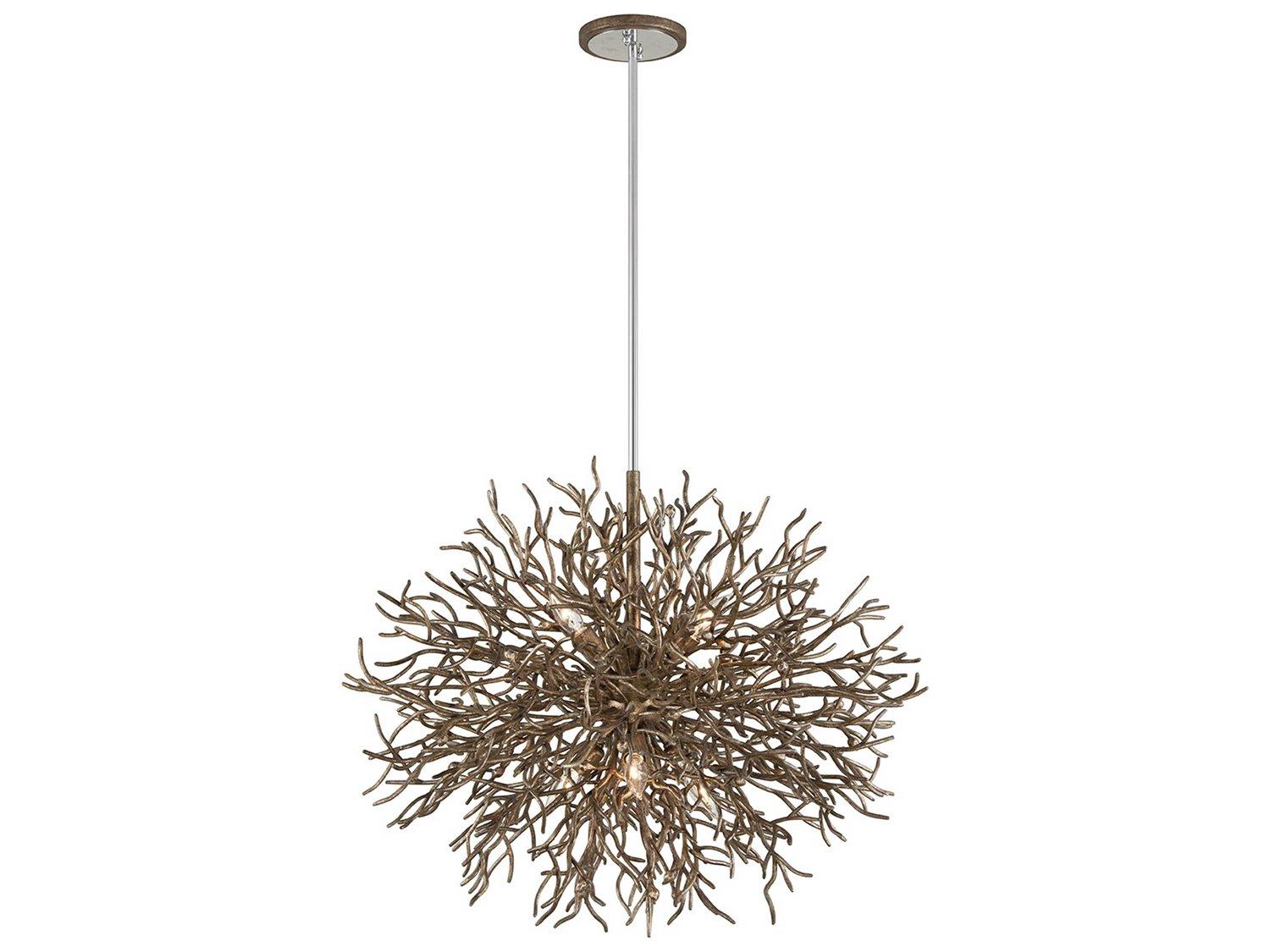 Troy Lighting Sierra 6-Light Distressed Bronze Pendant