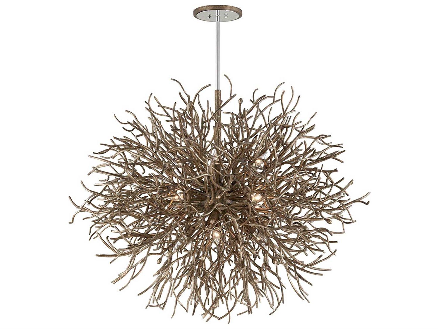 Troy Lighting Sierra 12-Light Distressed Bronze Pendant