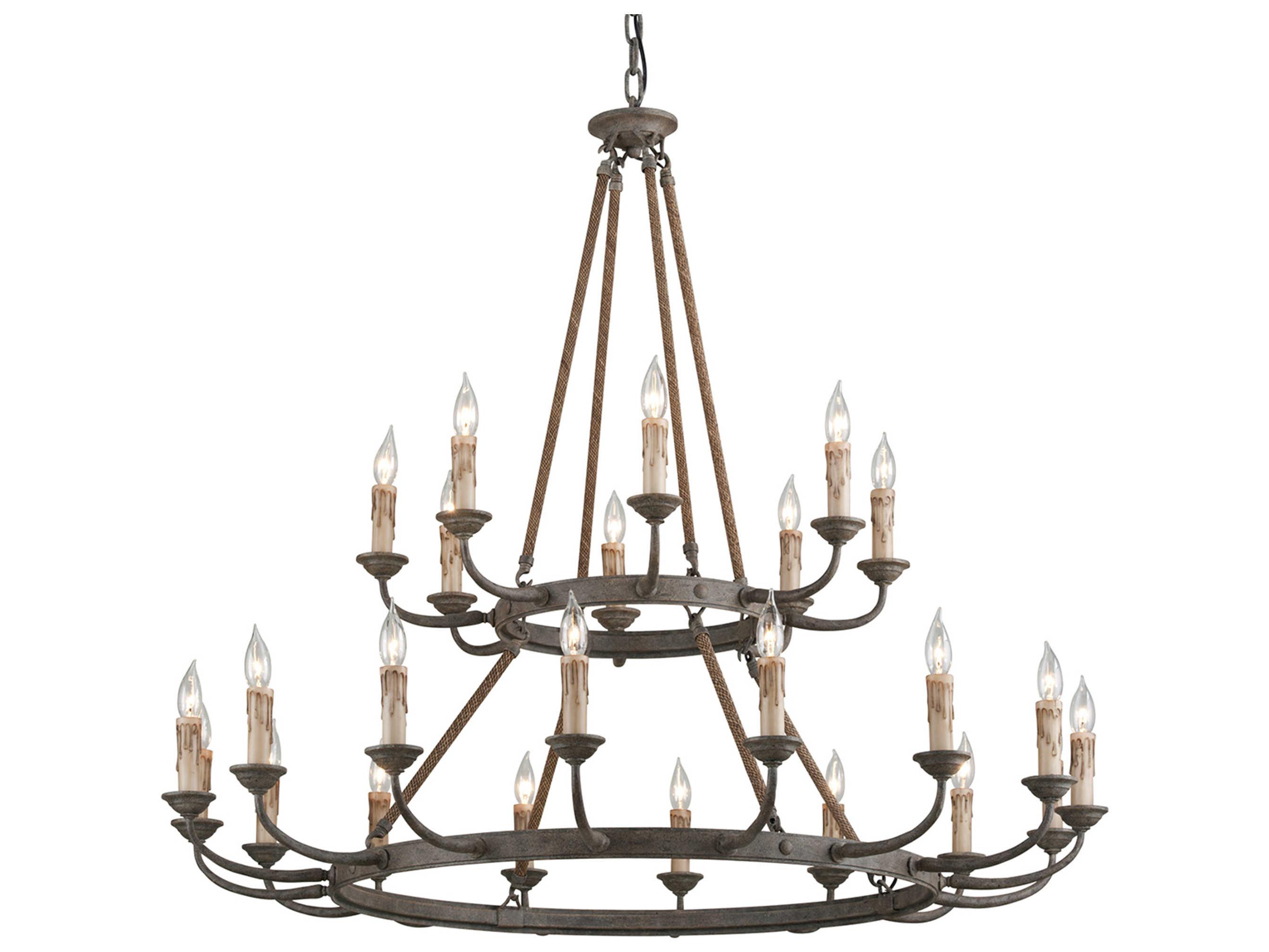 Troy Lighting Cyrano 24-Light Earthen Bronze Candelabra Chandelier