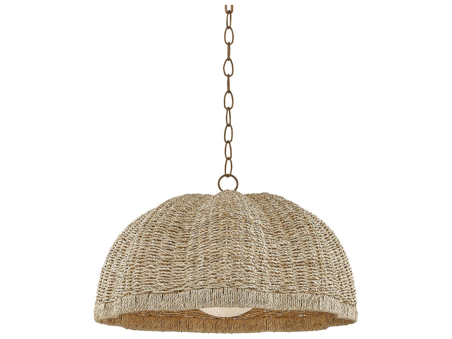 Troy Lighting Jack 1-Light Patina Brass Brown Dome Pendant