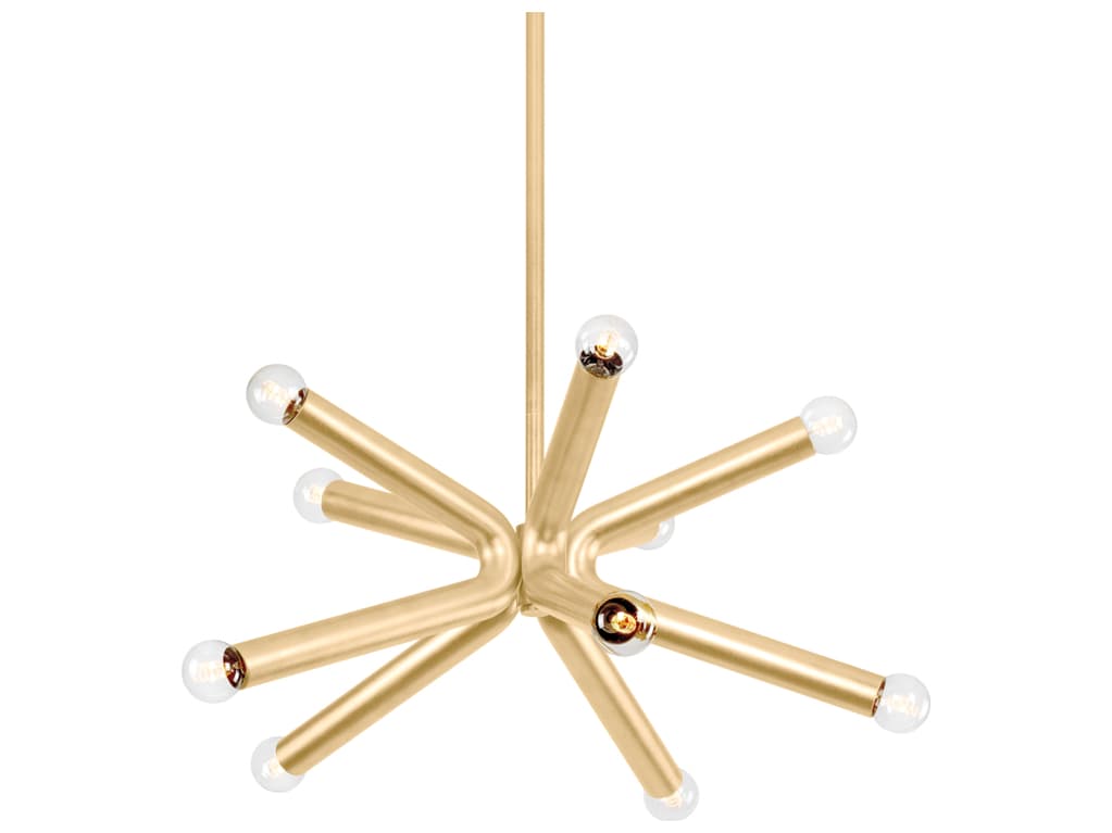 Troy Lighting Dash 10-Light Vintage Gold Leaf Pendant