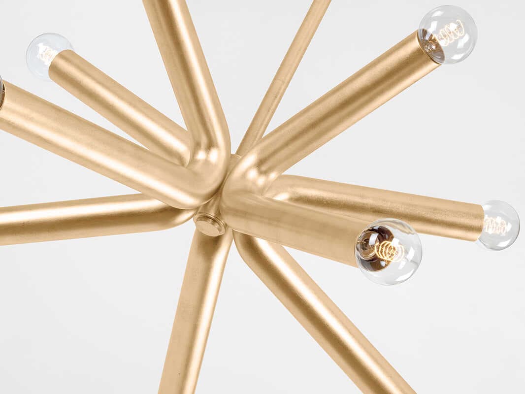 Troy Lighting Dash 10-Light Vintage Gold Leaf Pendant