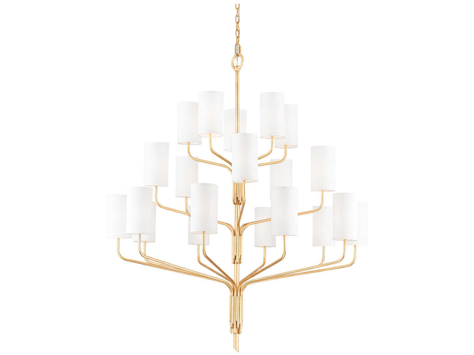 Troy Lighting Juniper 20-Light Gold Leaf Candelabra Chandelier