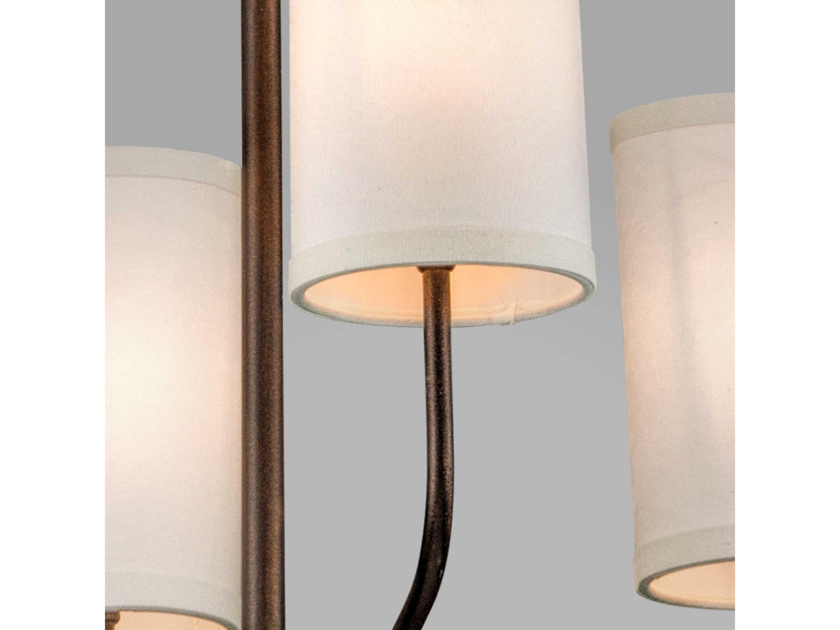 Troy Lighting Juniper 8-Light Bronze Cylinder Chandelier