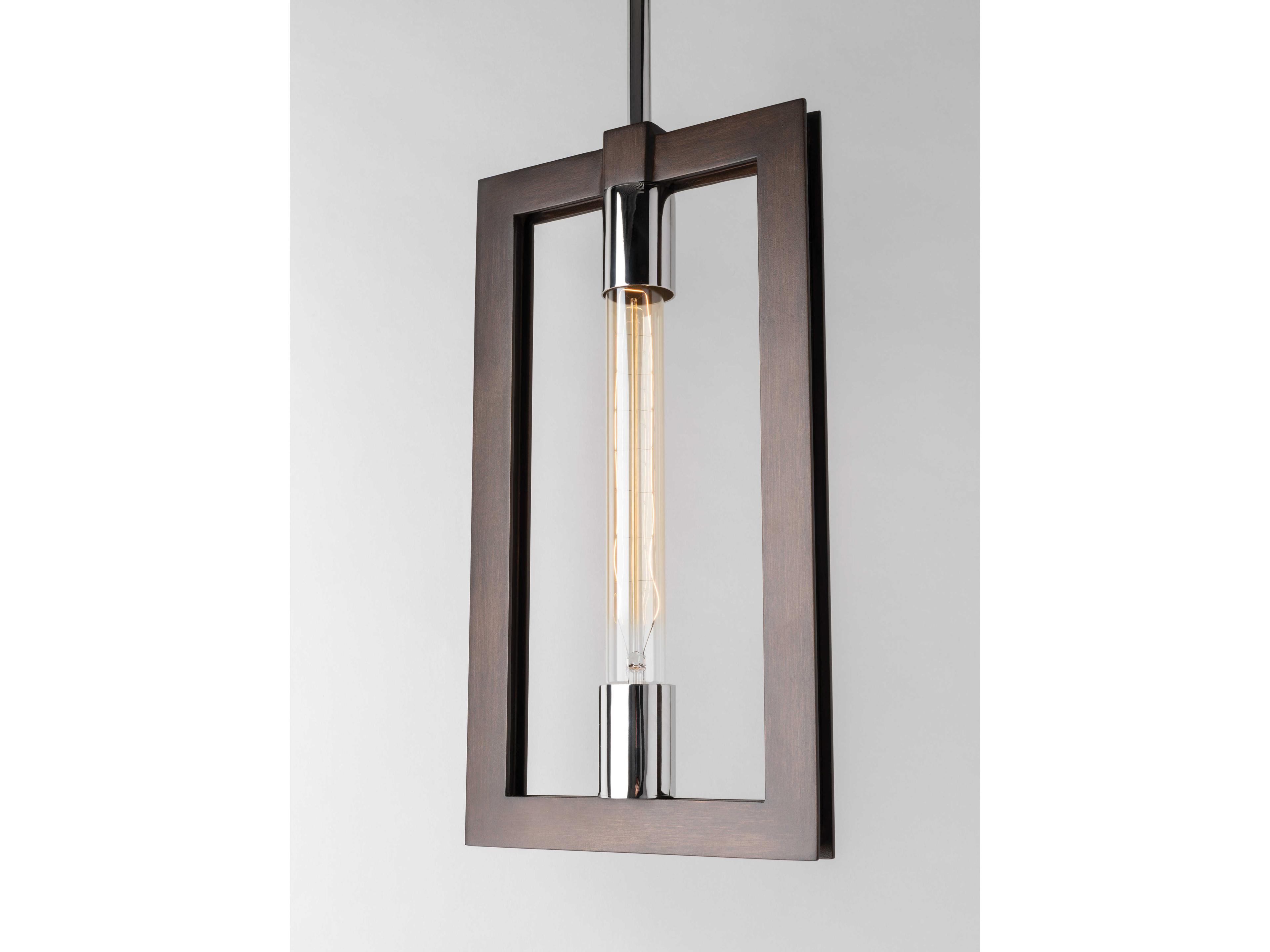 Troy Lighting Enigma 1-Light Bronze Mini Pendant