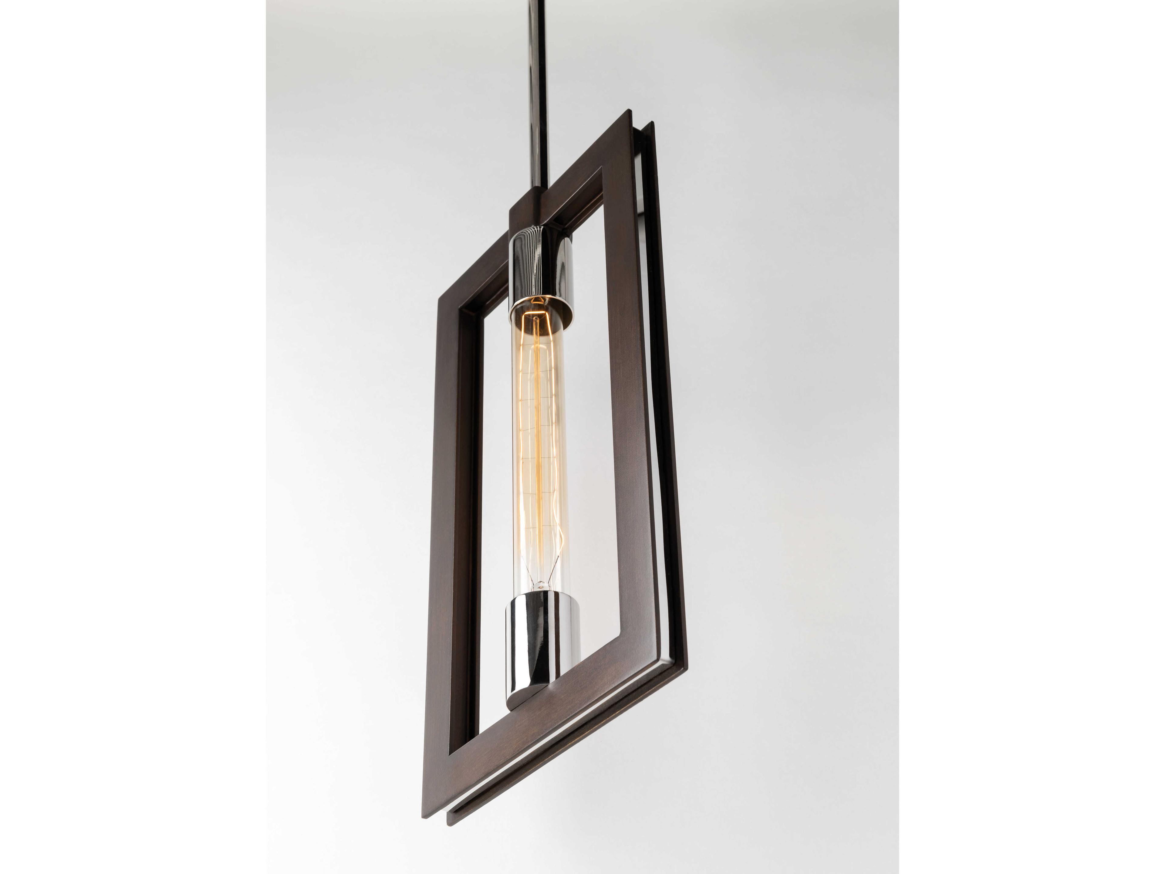 Troy Lighting Enigma 1-Light Bronze Mini Pendant