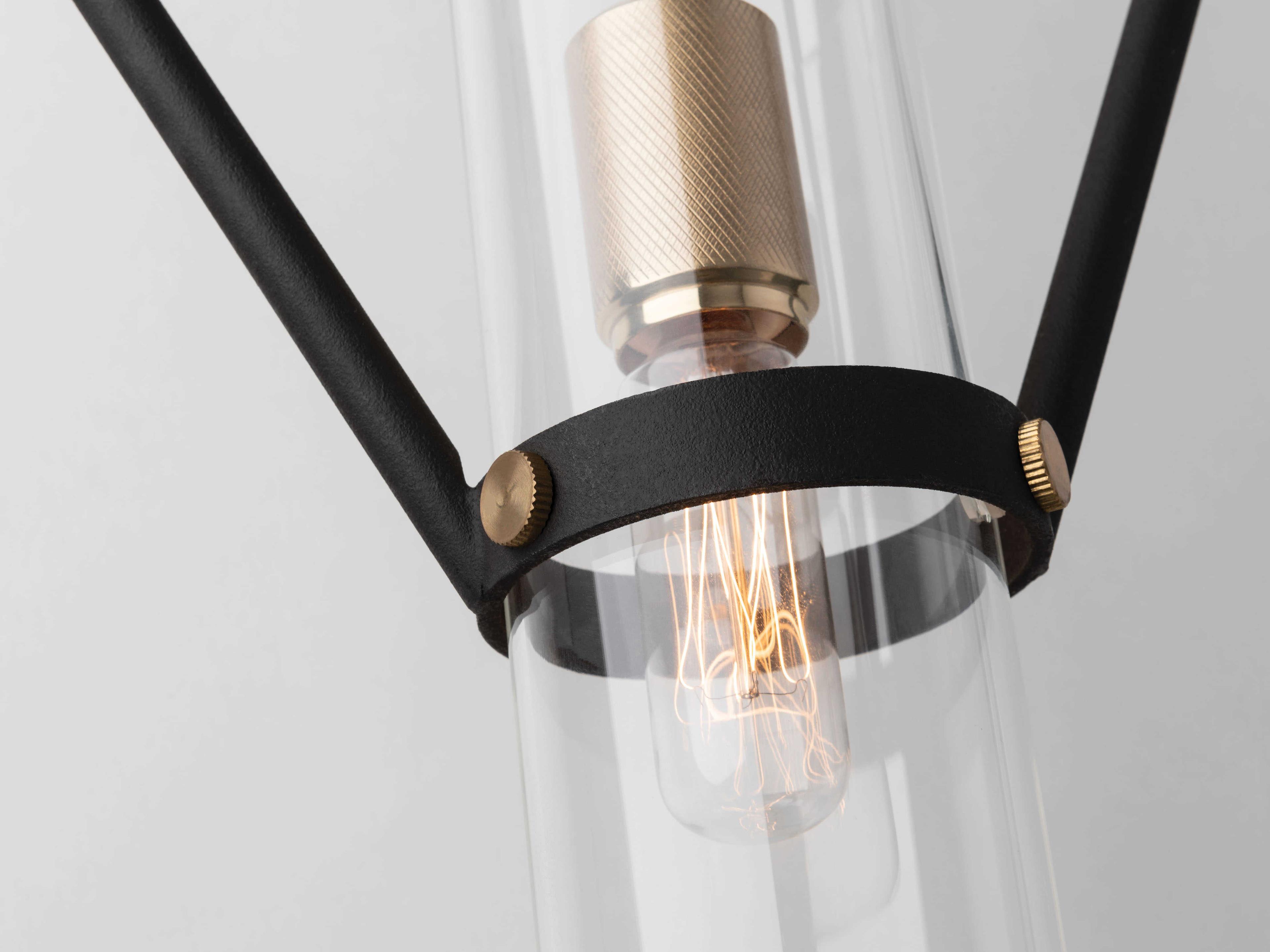 Troy Lighting Raef 1-Light Textured Bronze Cylinder Mini Pendant