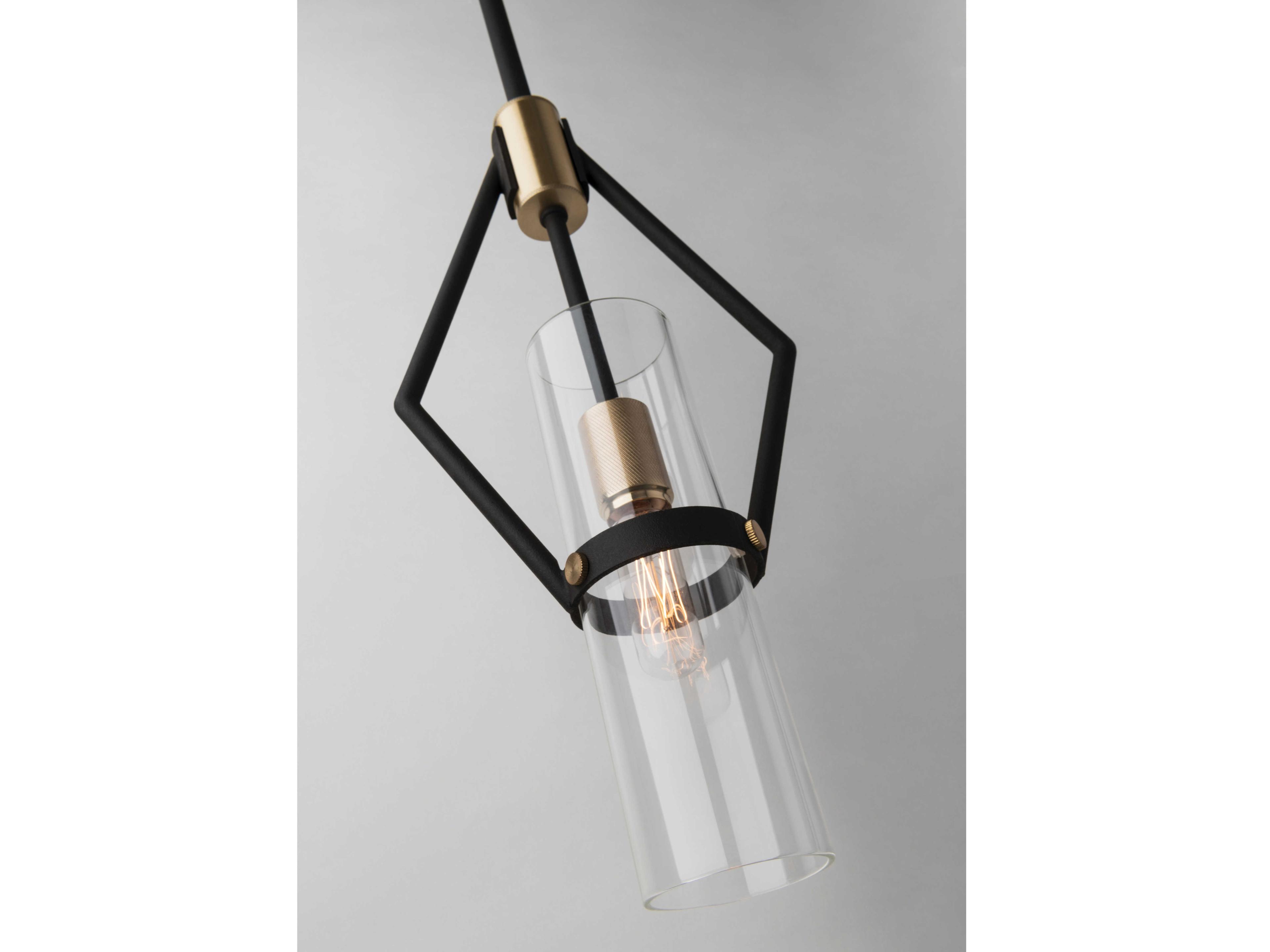 Troy Lighting Raef 6-Light Textured Bronze Cylinder Chandelier