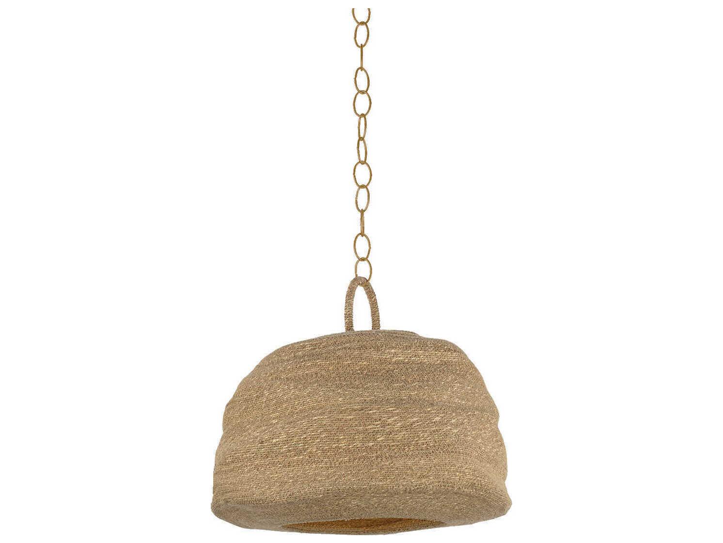 Troy Lighting Ferrando 1-Light Patina Brass Dome Pendant